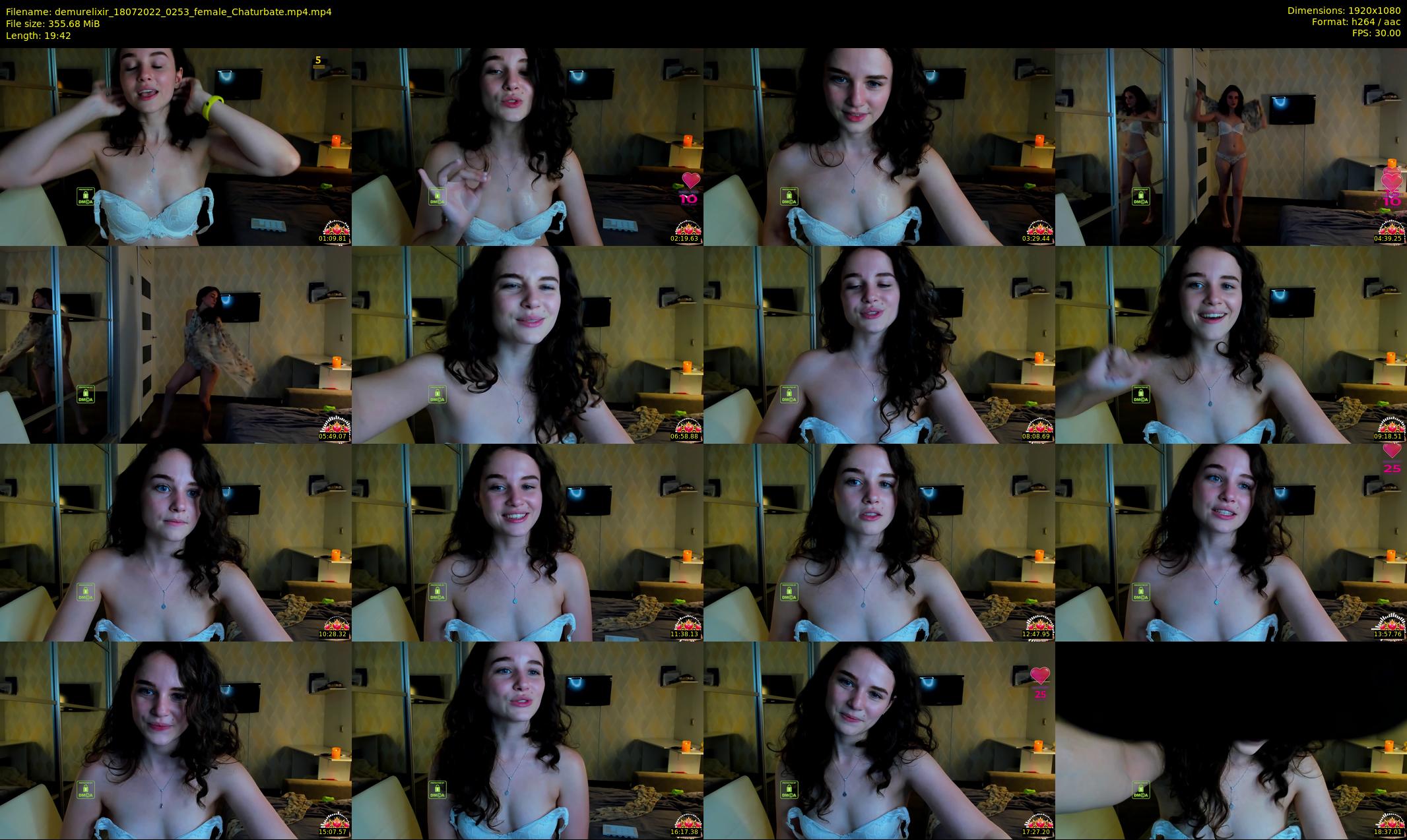 demurelixir — 20 minute Chaturbate female cam show recording, 1080p, Jul 18, 2022