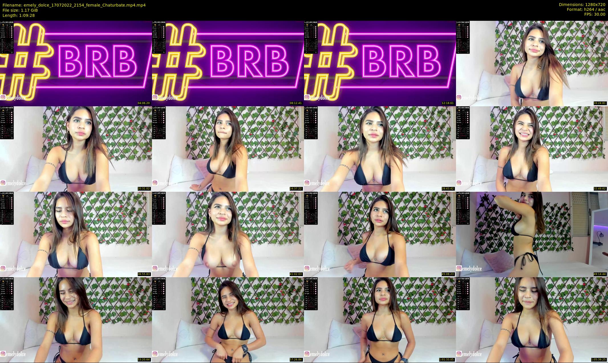 emely_dolce — 70 minute Chaturbate female cam show recording, 720p, Jul 17, 2022