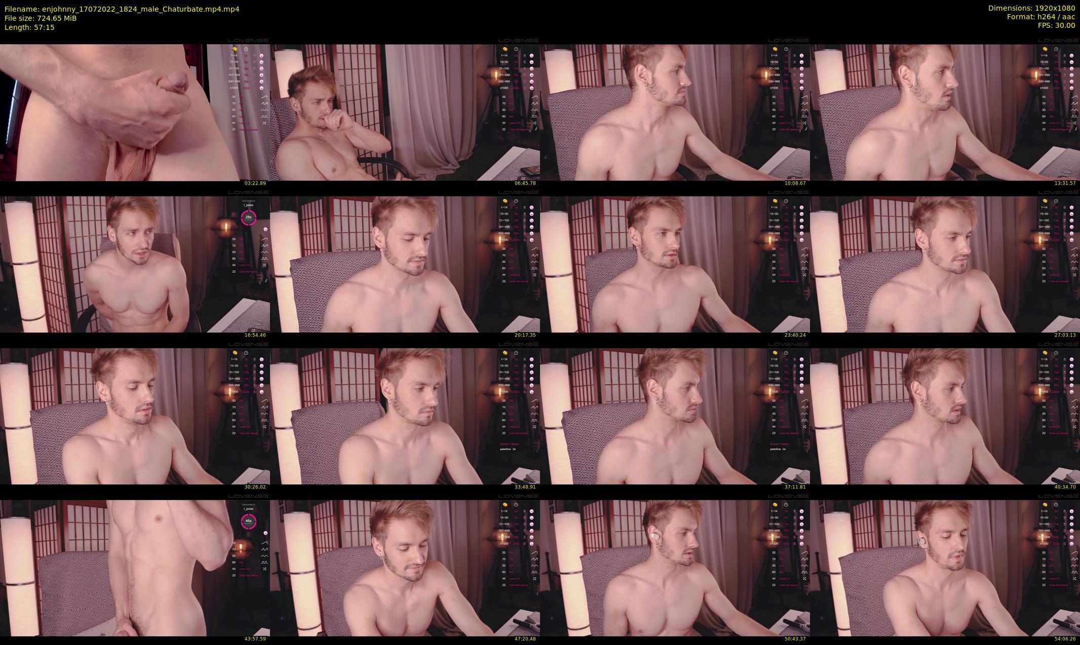 enjohnny — 58 minute Chaturbate male cam show recording, 1080p, Jul 17, 2022