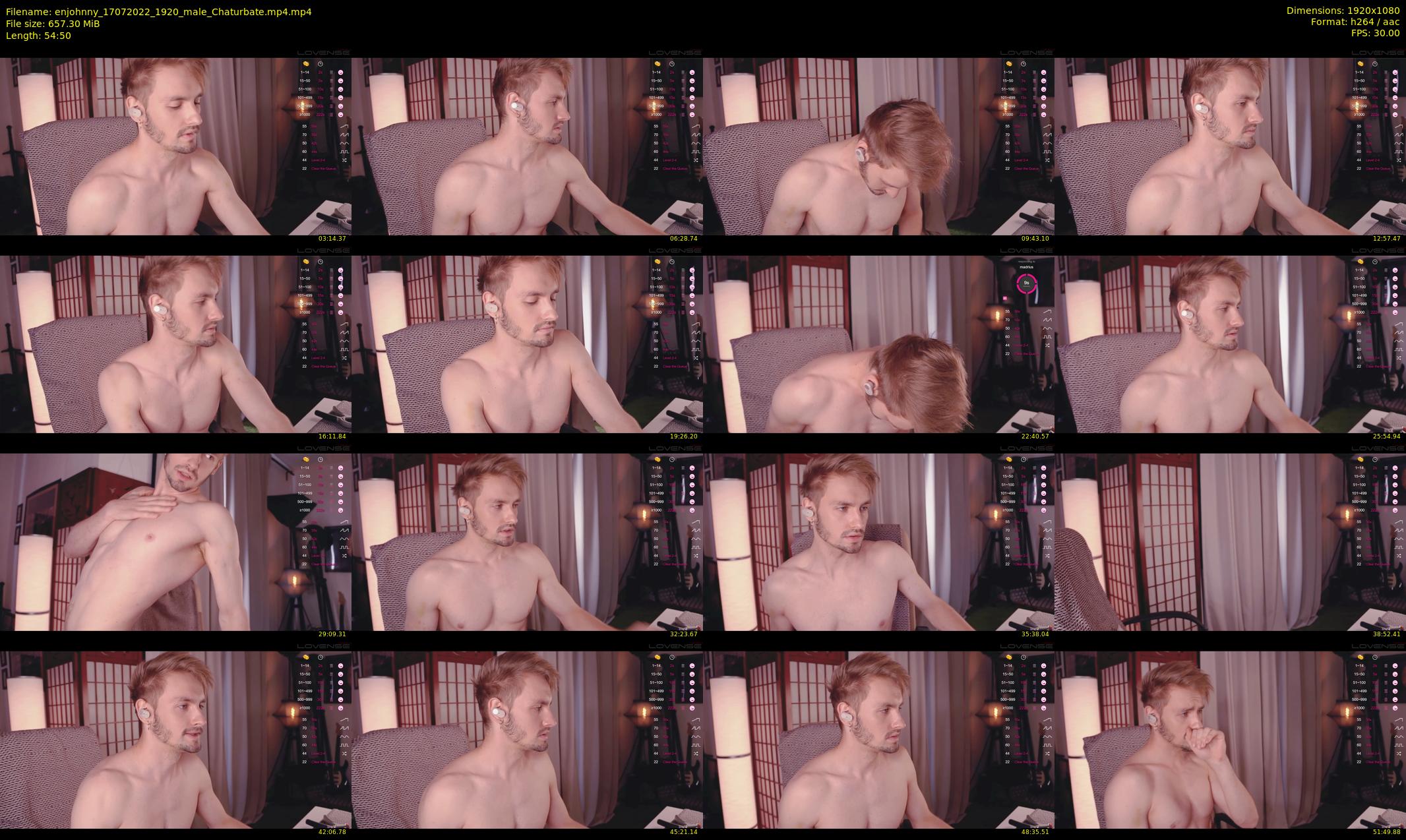 enjohnny — 55 minute Chaturbate male cam show recording, 1080p, Jul 17, 2022