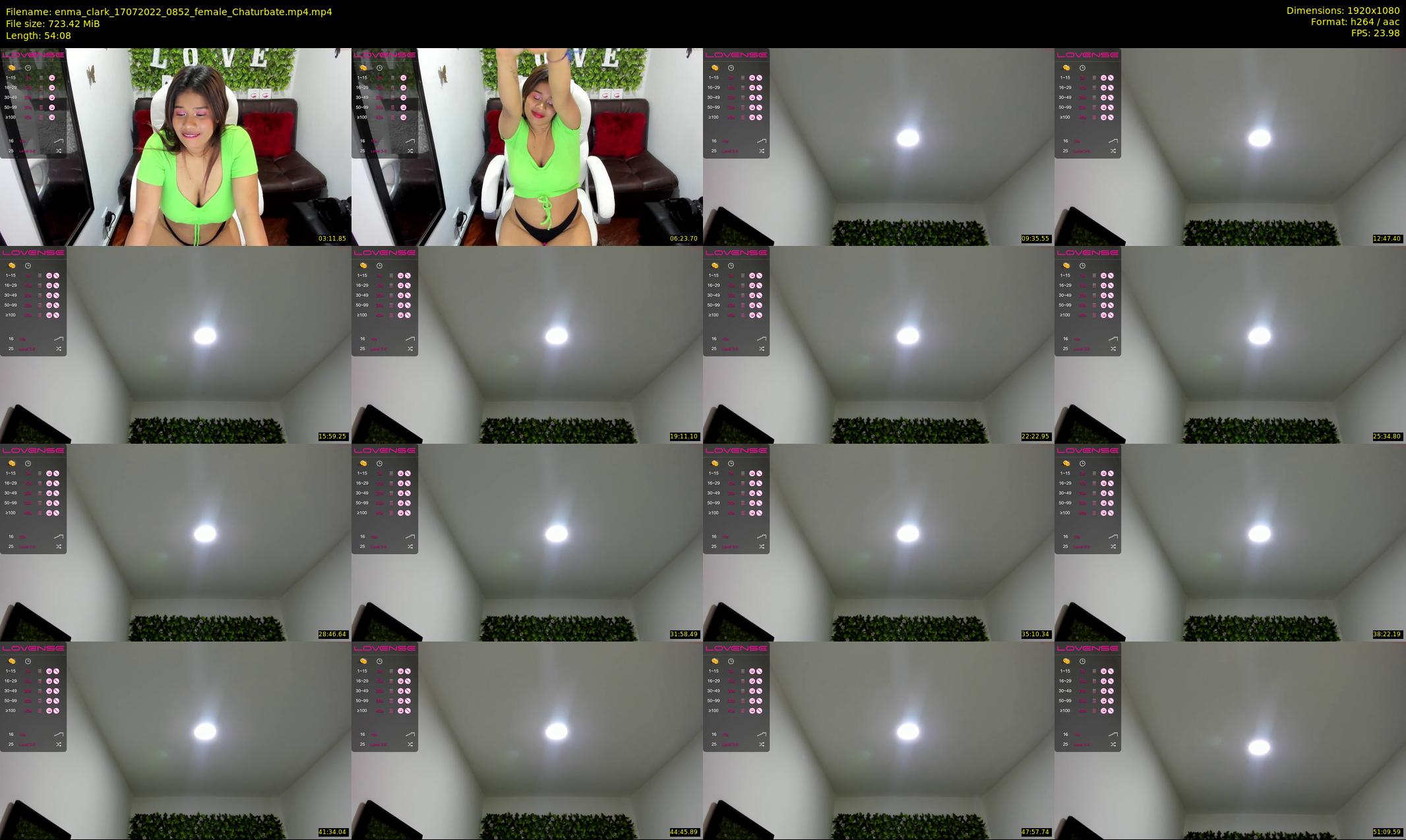 enma_clark — 55 minute Chaturbate female cam show recording, 1080p, Jul 17, 2022