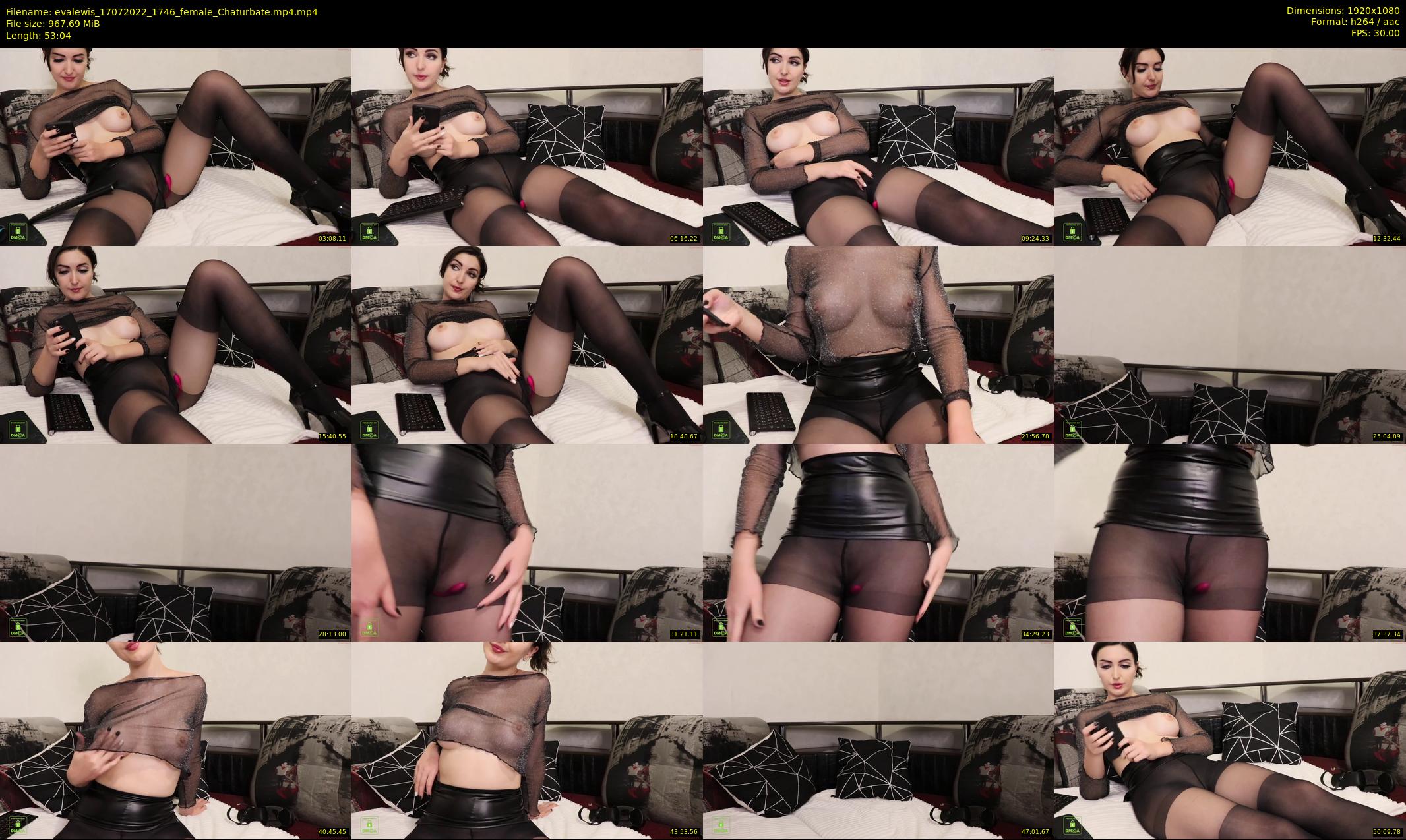 evalewis — 54 minute Chaturbate female cam show recording, 1080p, Jul 17, 2022