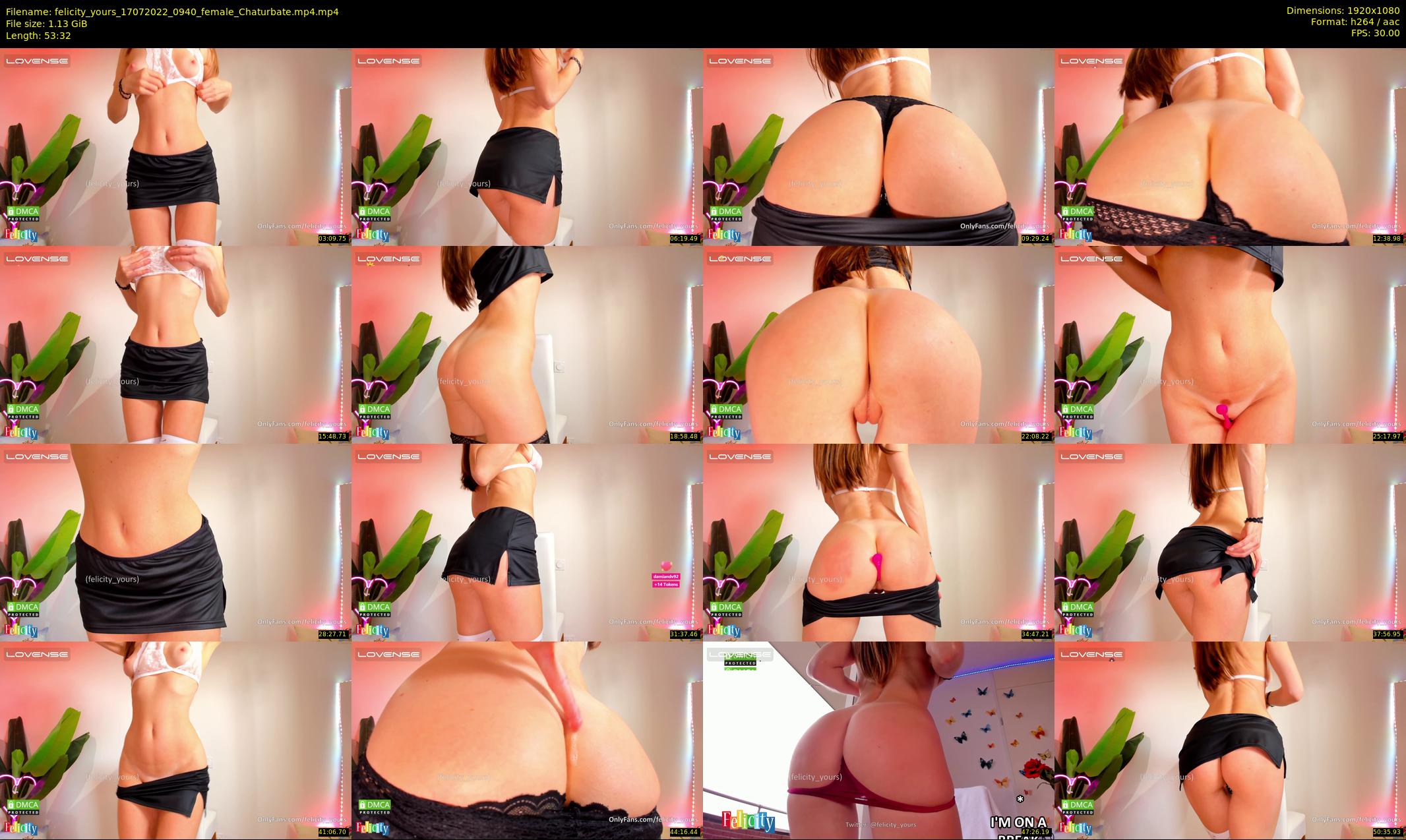felicity_yours — 54 minute Chaturbate female cam show recording, 1080p, Jul 17, 2022