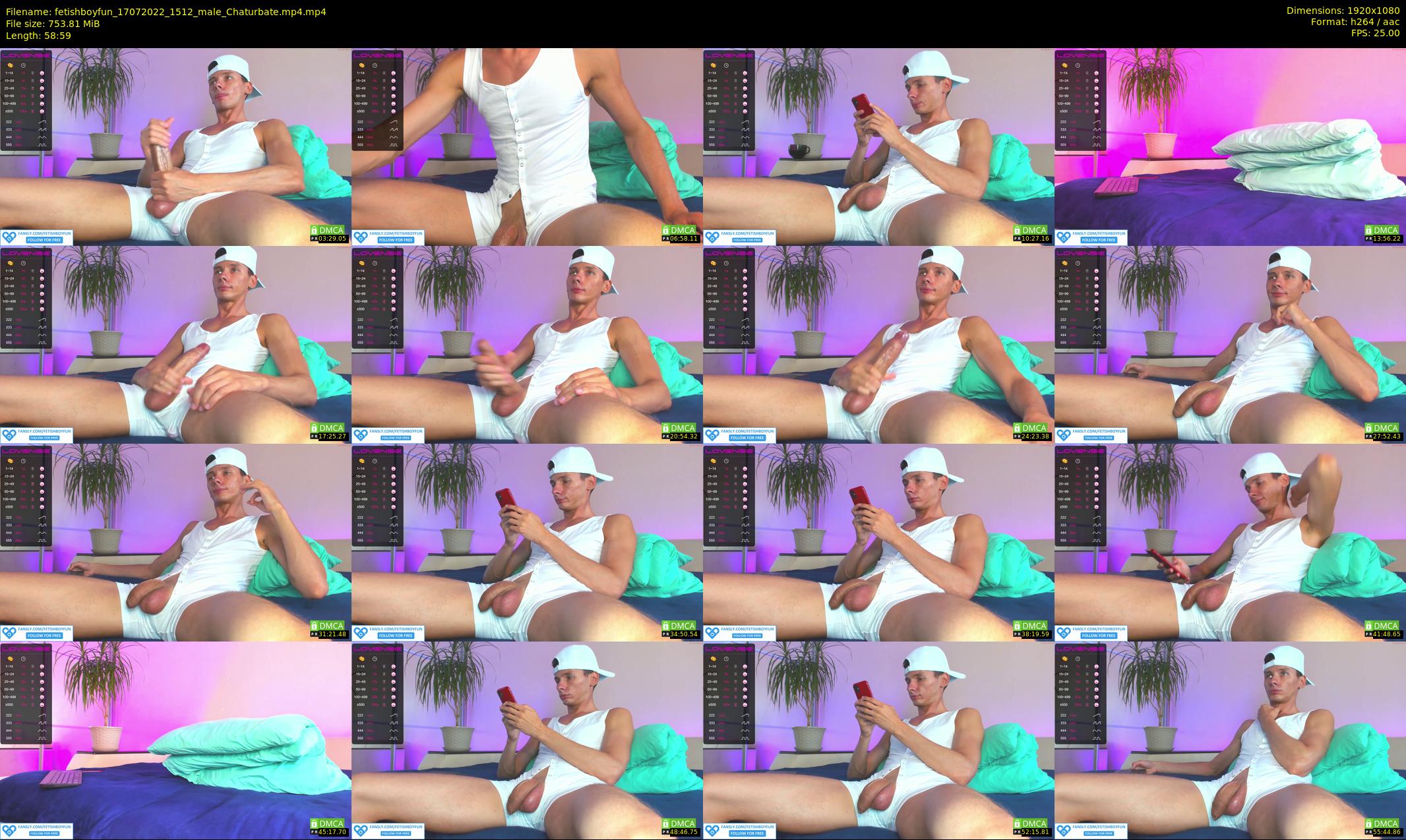 fetishboyfun — 59 minute Chaturbate male cam show recording, 1080p, Jul 17, 2022