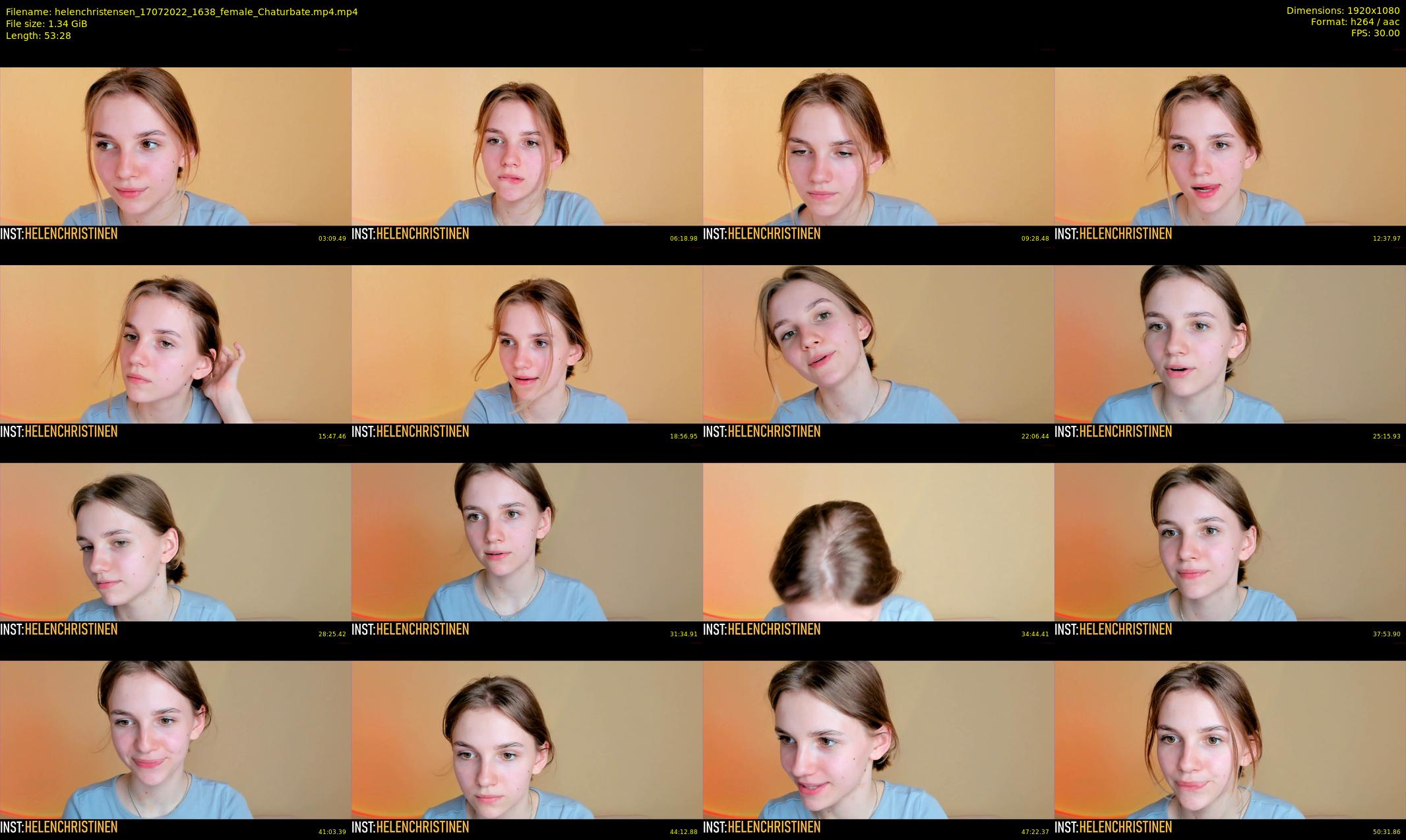 helenchristensen — 54 minute Chaturbate female cam show recording, 1080p, Jul 17, 2022