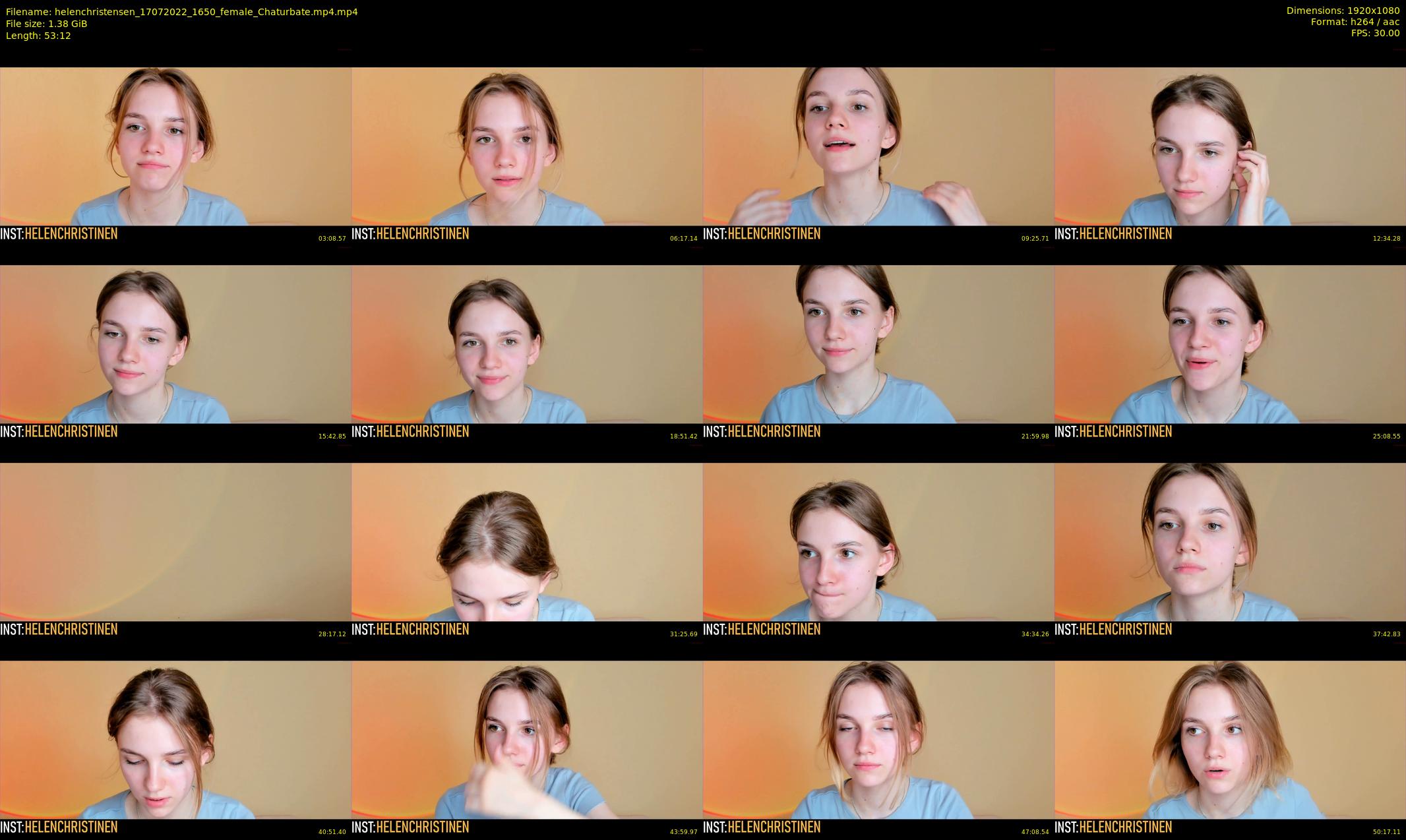 helenchristensen — 54 minute Chaturbate female cam show recording, 1080p, Jul 17, 2022