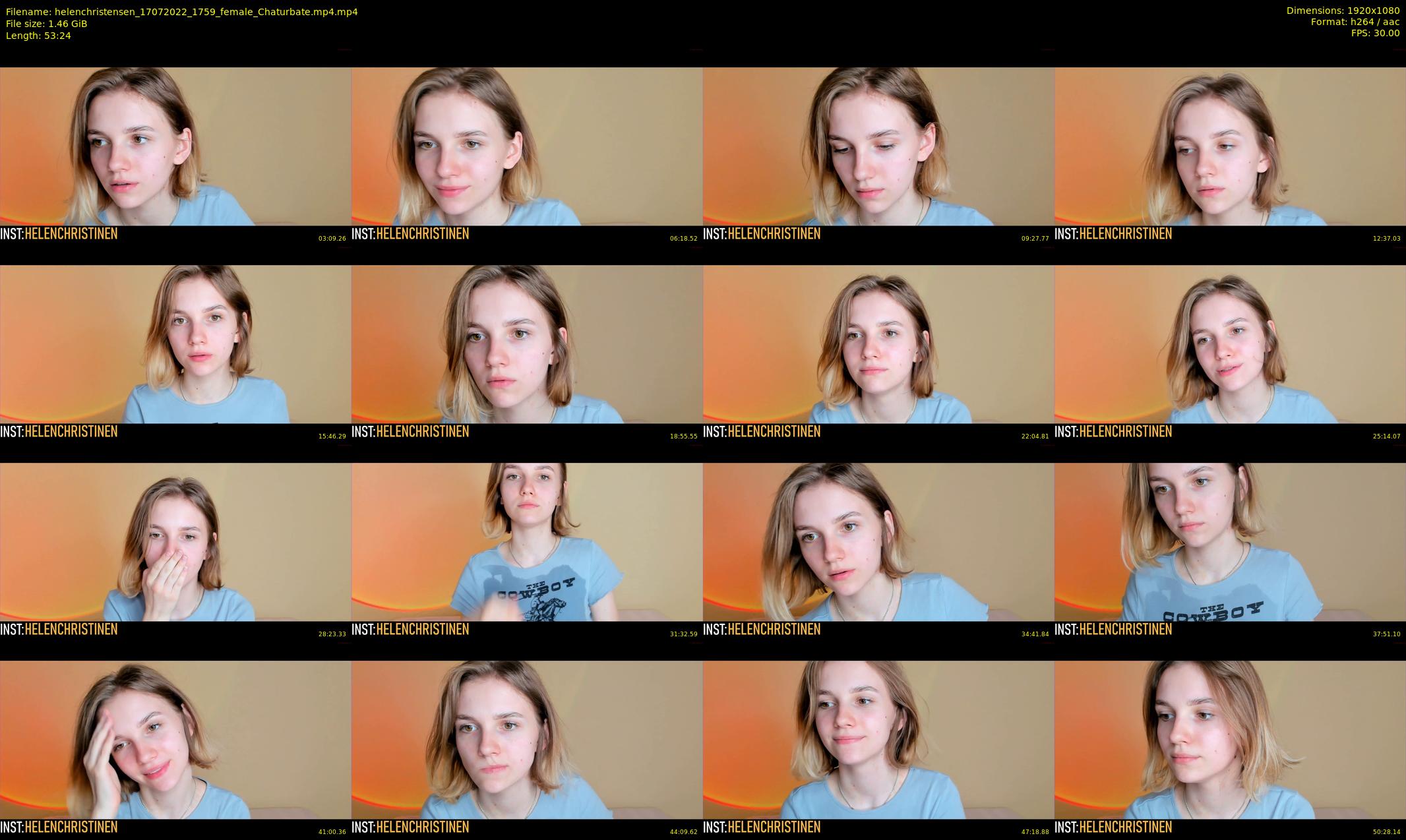 helenchristensen — 54 minute Chaturbate female cam show recording, 1080p, Jul 17, 2022