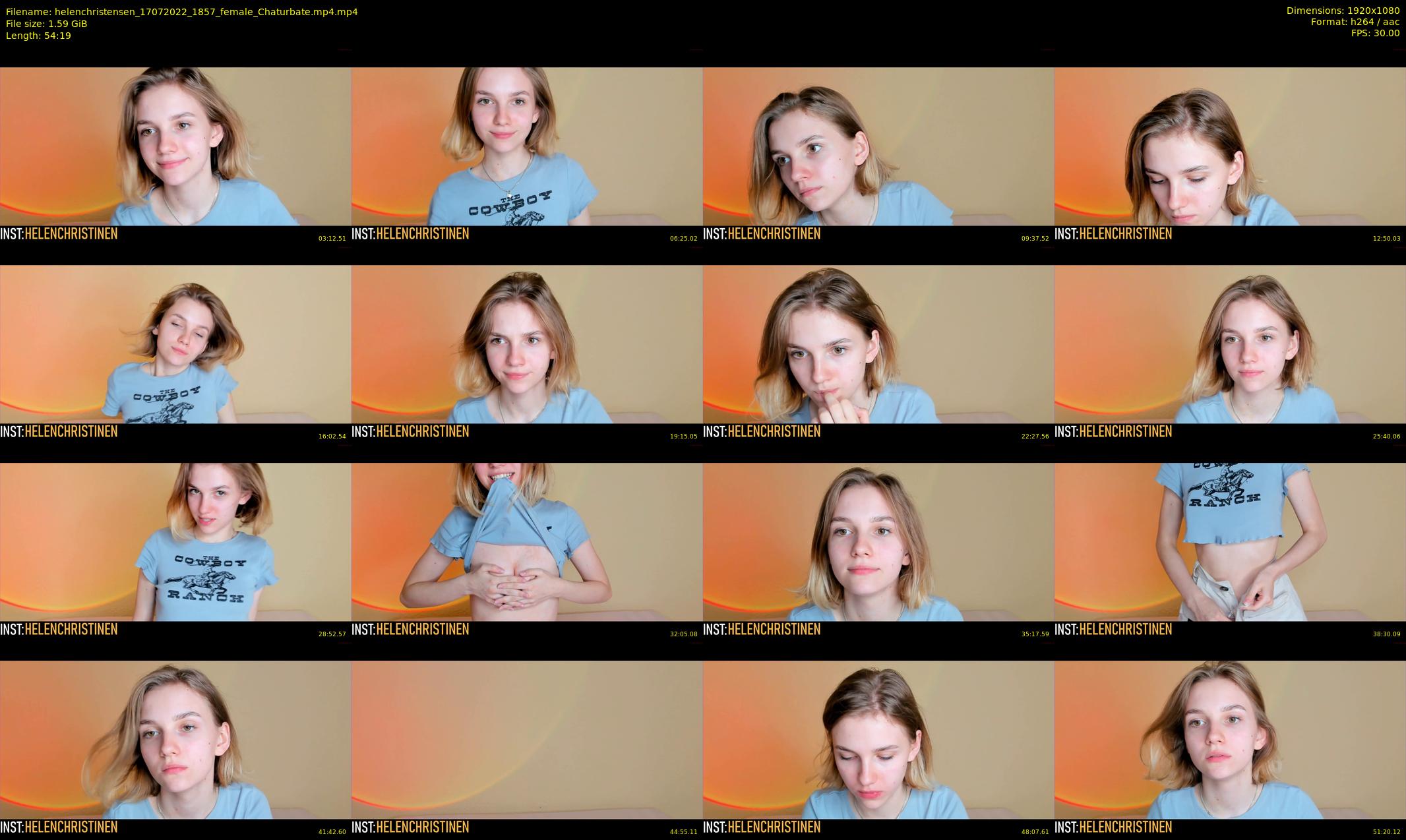 helenchristensen — 55 minute Chaturbate female cam show recording, 1080p, Jul 17, 2022