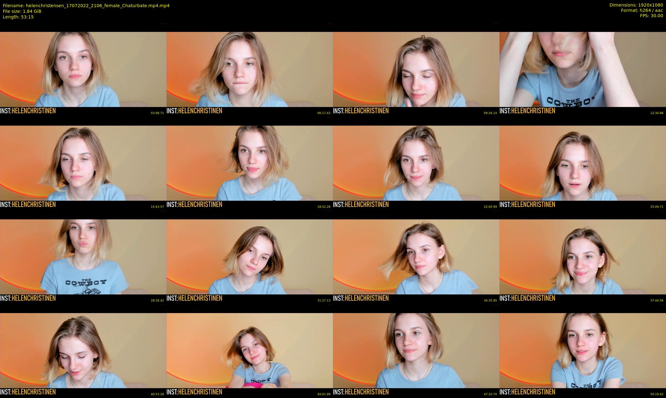 helenchristensen — 54 minute Chaturbate female cam show recording, 1080p, Jul 17, 2022