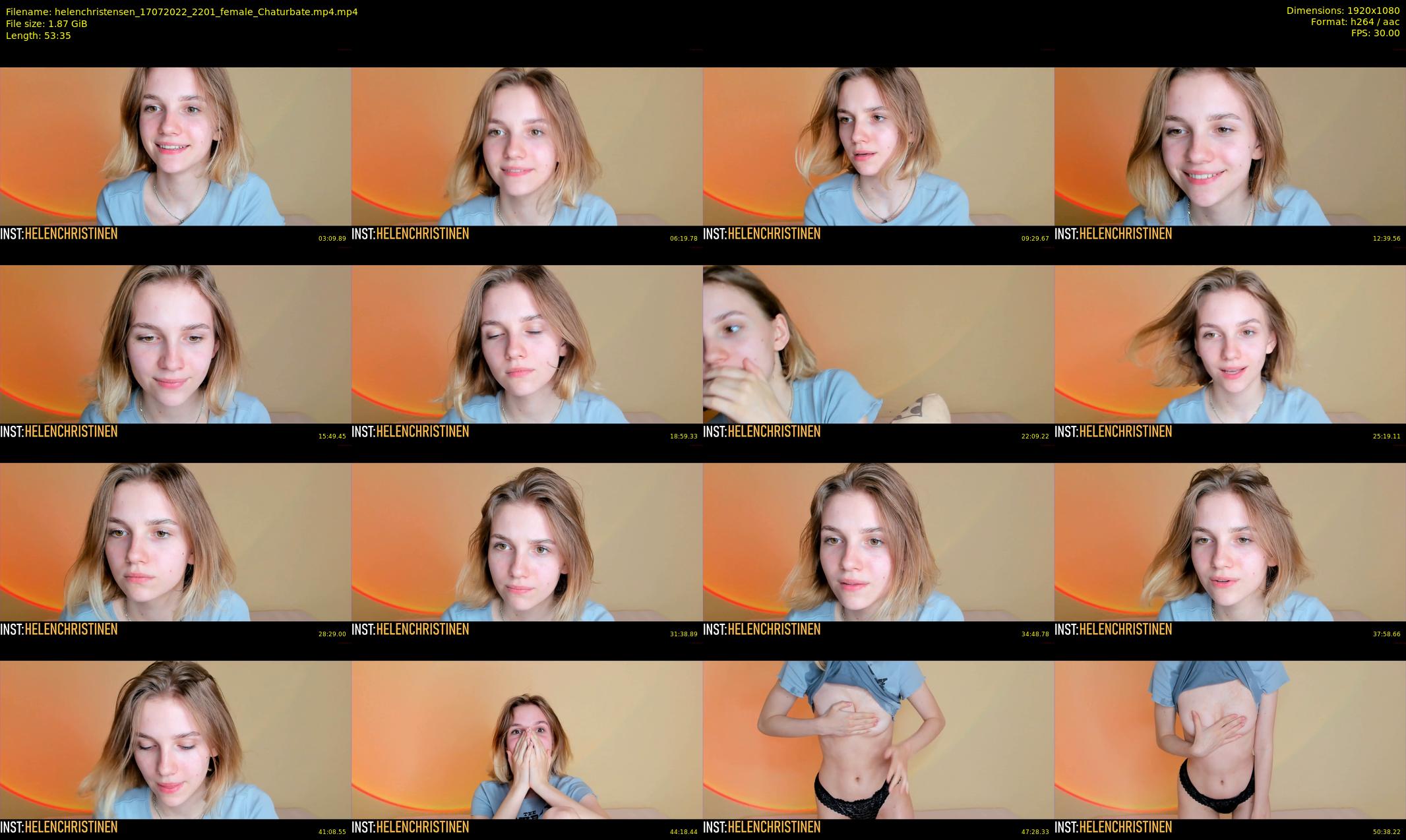 helenchristensen — 54 minute Chaturbate female cam show recording, 1080p, Jul 17, 2022
