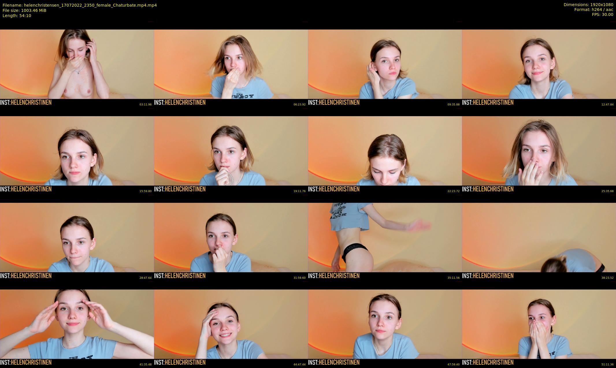helenchristensen — 55 minute Chaturbate female cam show recording, 1080p, Jul 17, 2022