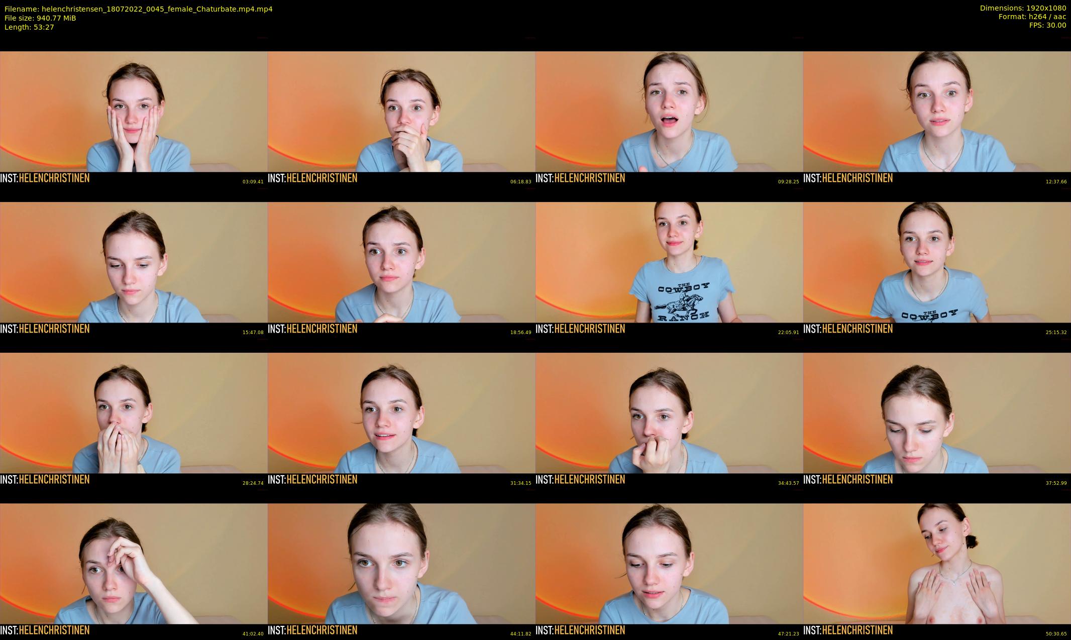 helenchristensen — 54 minute Chaturbate female cam show recording, 1080p, Jul 18, 2022