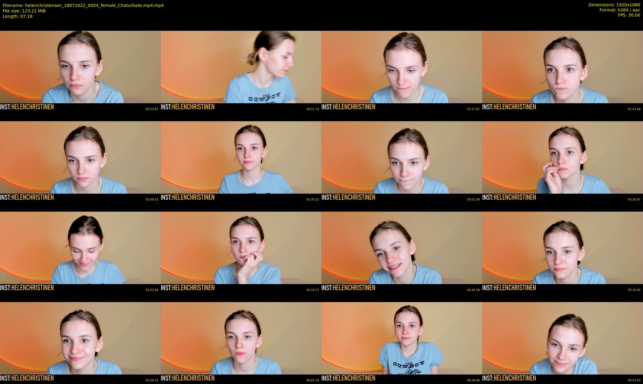 helenchristensen — 8 minute Chaturbate female cam show recording, 1080p, Jul 18, 2022