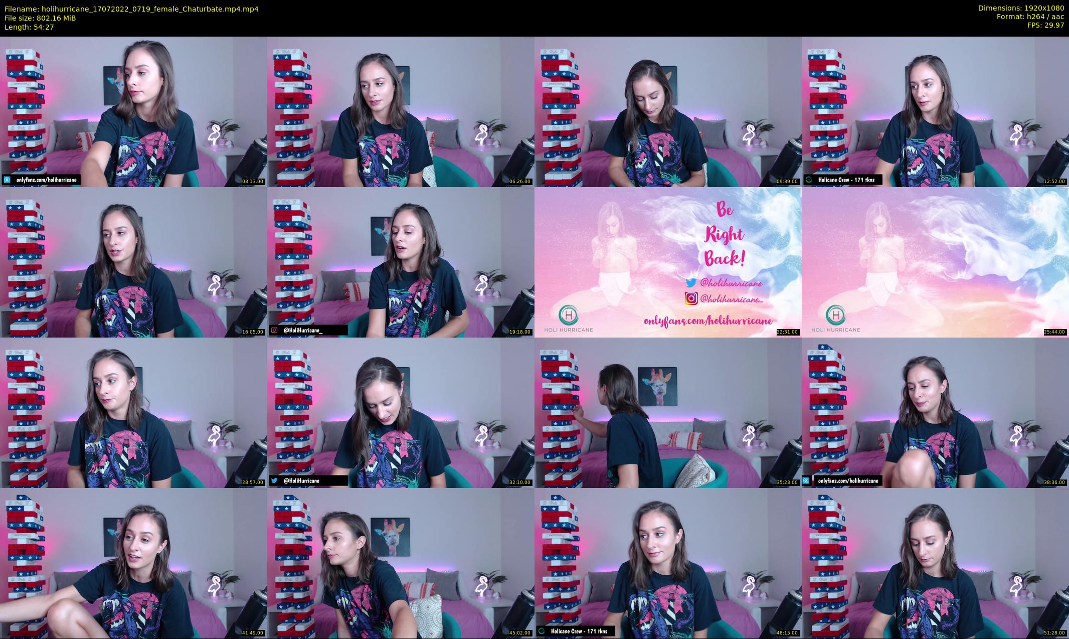 holihurricane — 55 minute Chaturbate female cam show recording, 1080p, Jul 17, 2022