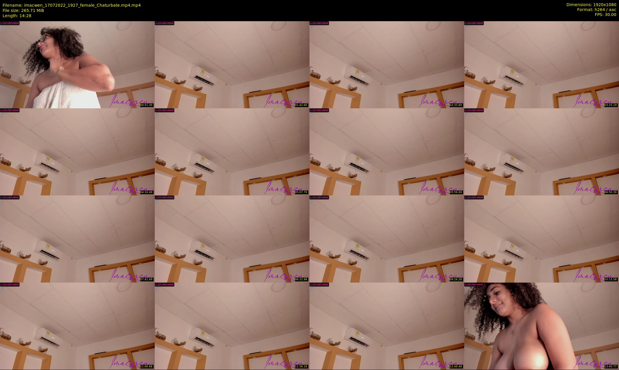 imacwen — 15 minute Chaturbate female cam show recording, 1080p, Jul 17, 2022