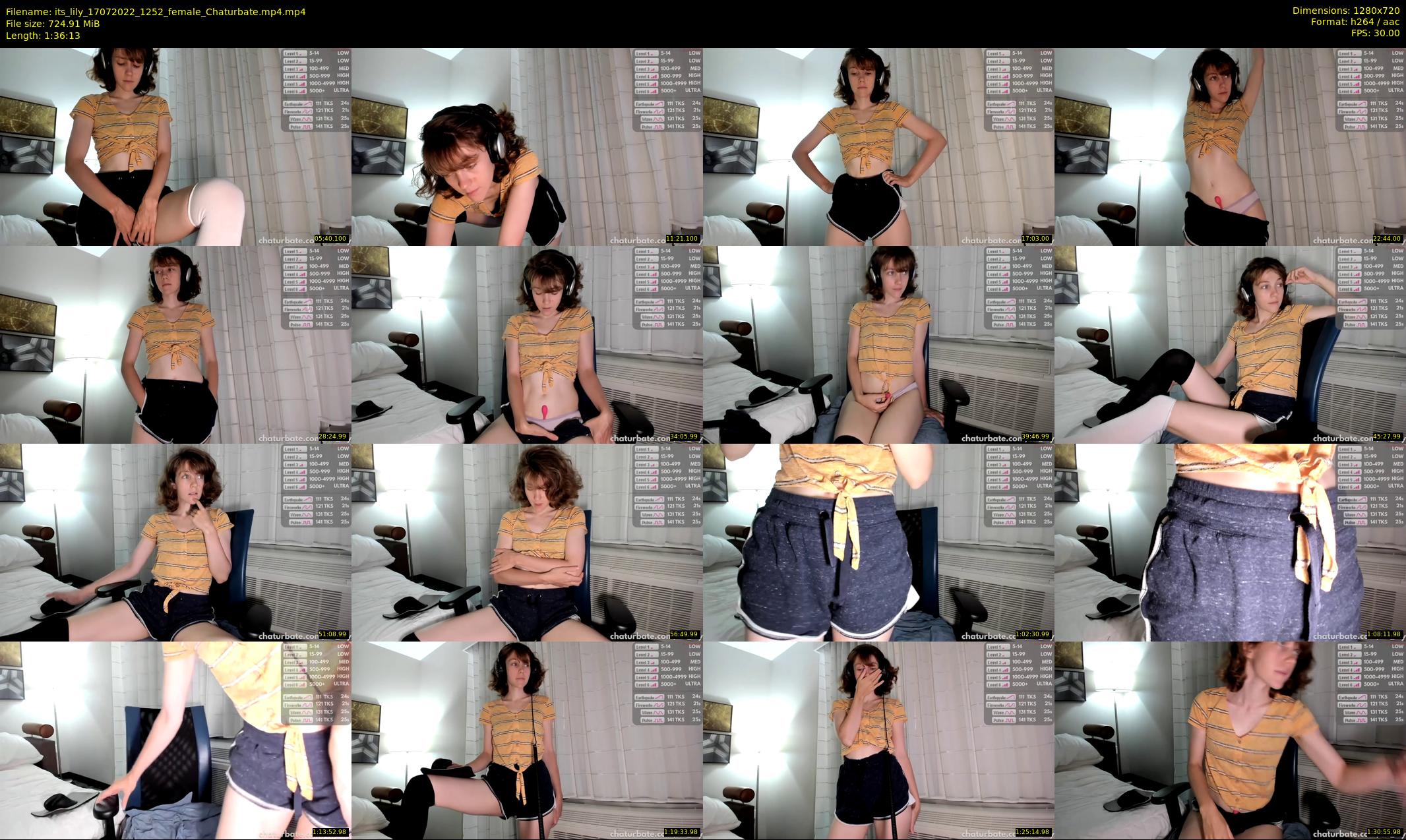 its_lily — 97 minute Chaturbate female cam show recording, 720p, Jul 17, 2022