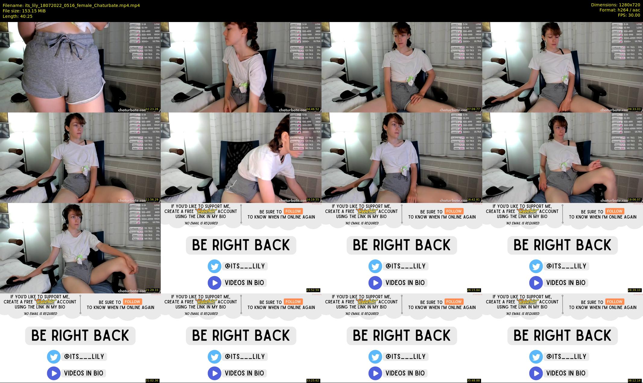 its_lily — 41 minute Chaturbate female cam show recording, 720p, Jul 18, 2022