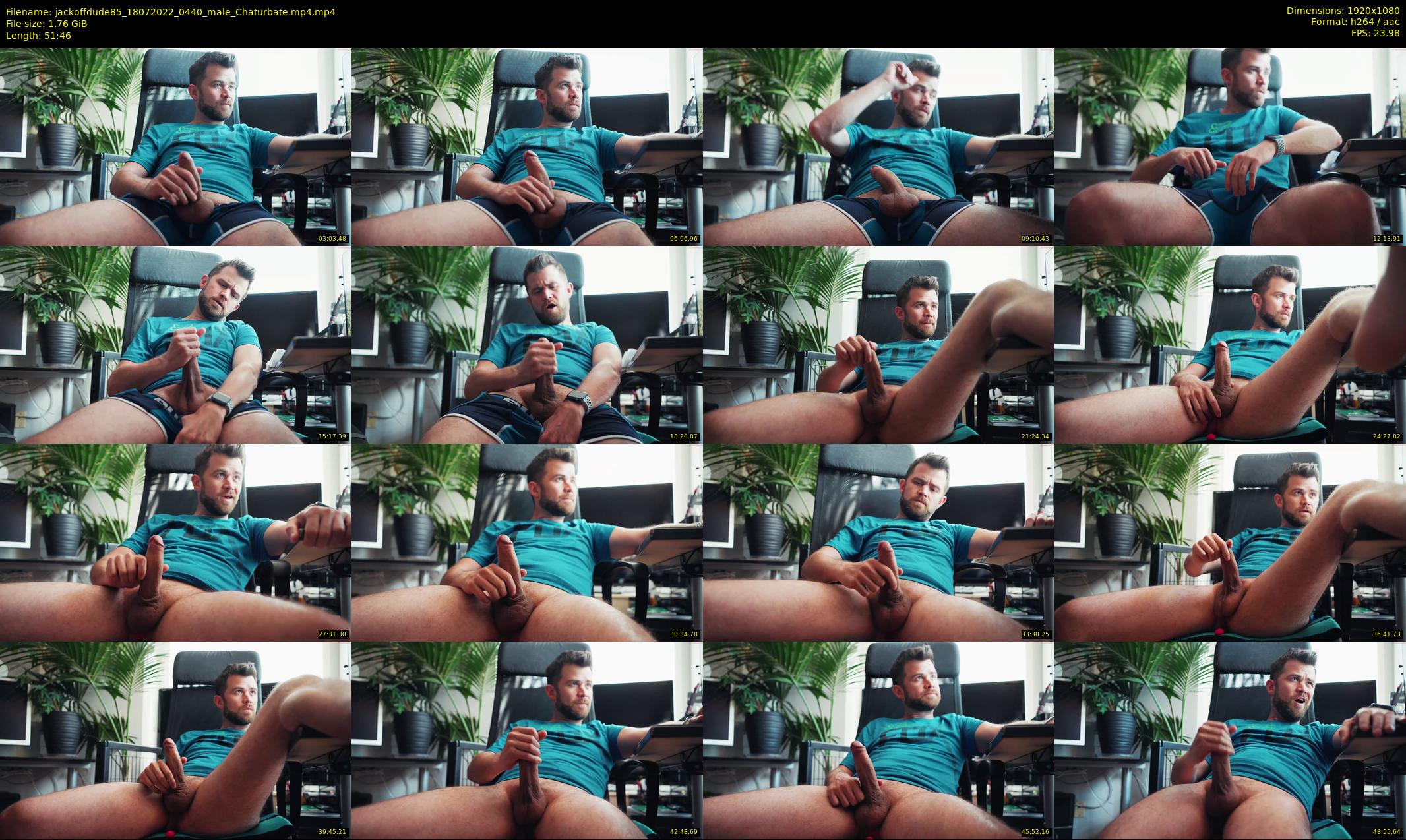 jackoffdude85 — 52 minute Chaturbate male cam show recording, 1080p, Jul 18, 2022