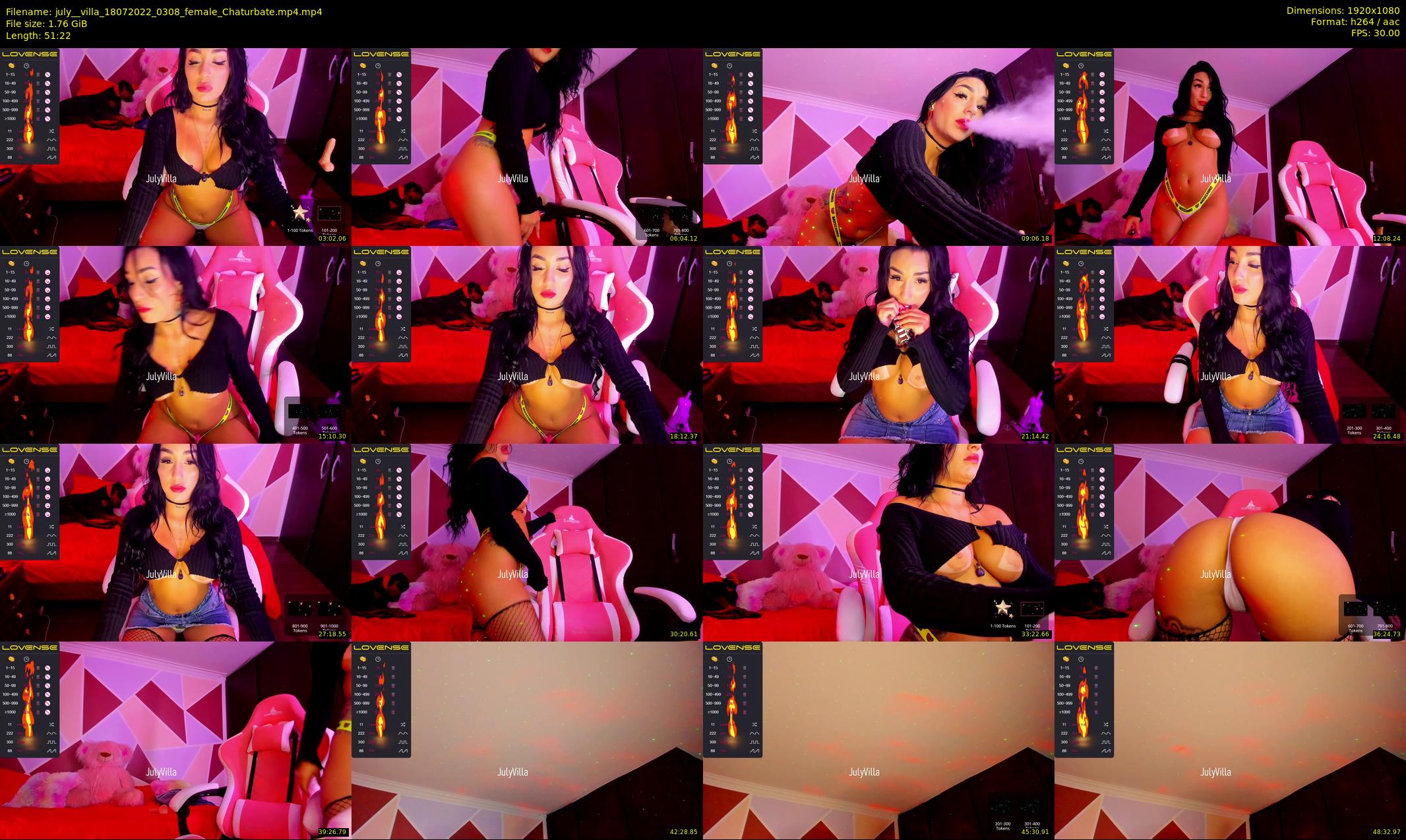 july__villa — 52 minute Chaturbate female cam show recording, 1080p, Jul 18, 2022