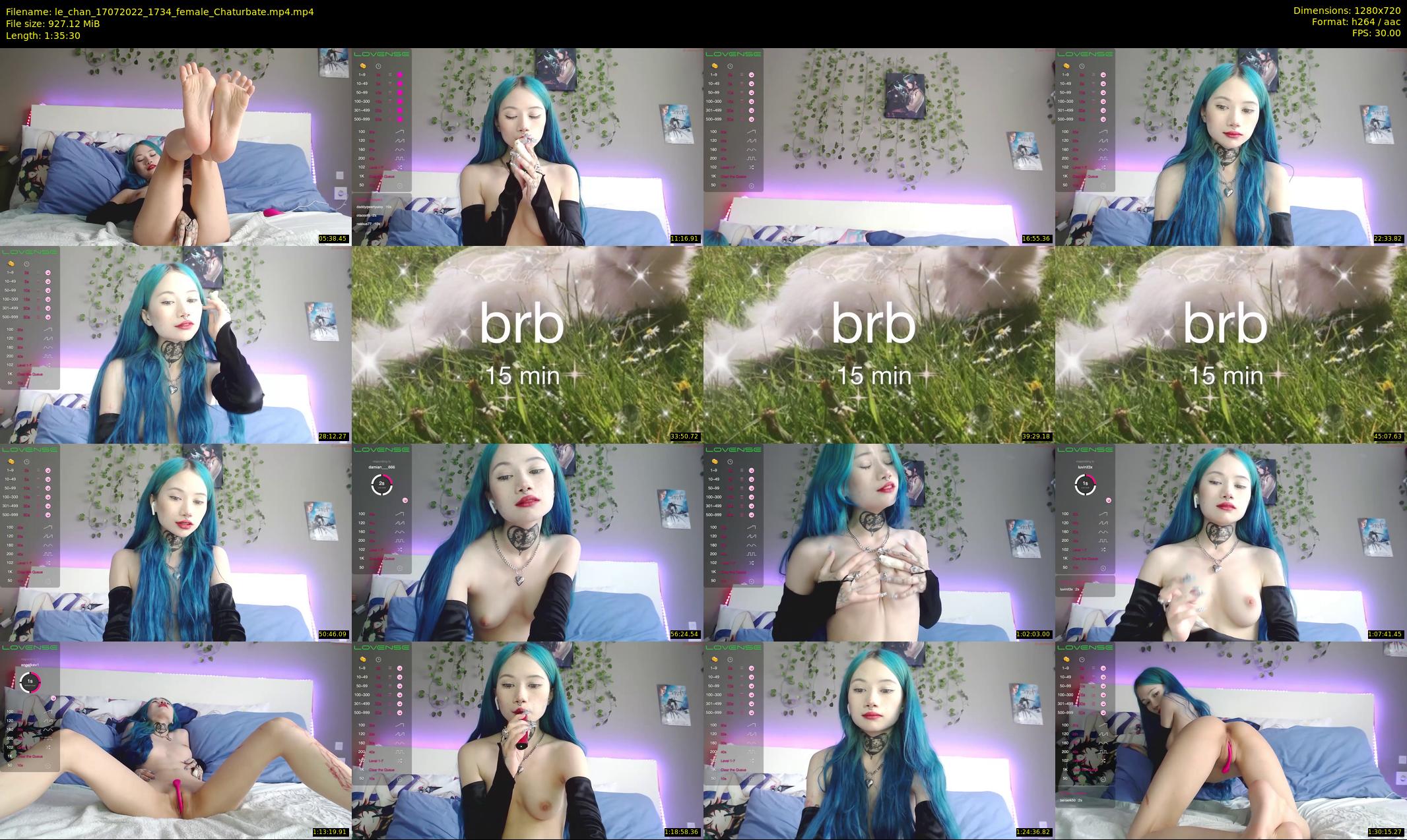le_chan — 96 minute Chaturbate female cam show recording, 720p, Jul 17, 2022