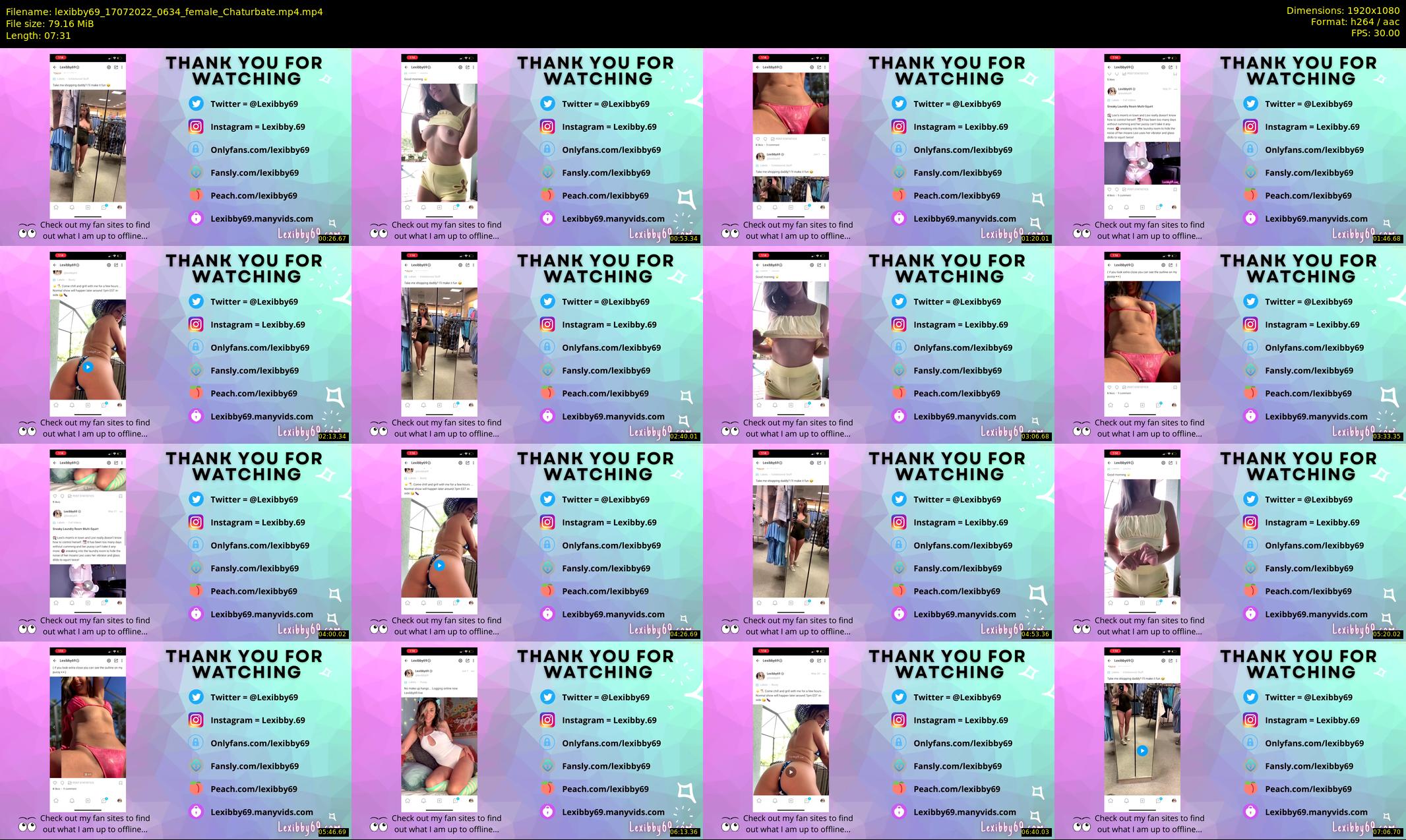 lexibby69 — 8 minute Chaturbate female cam show recording, 1080p, Jul 17, 2022