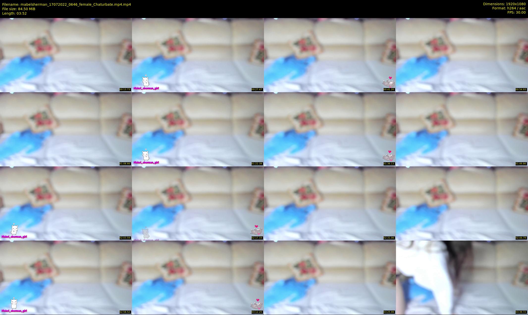 mabelsherman — 4 minute Chaturbate couple cam show recording, 1080p, Jul 17, 2022