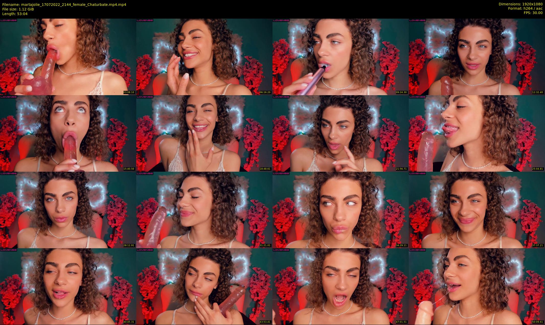 martajolie — 54 minute Chaturbate female cam show recording, 1080p, Jul 17, 2022