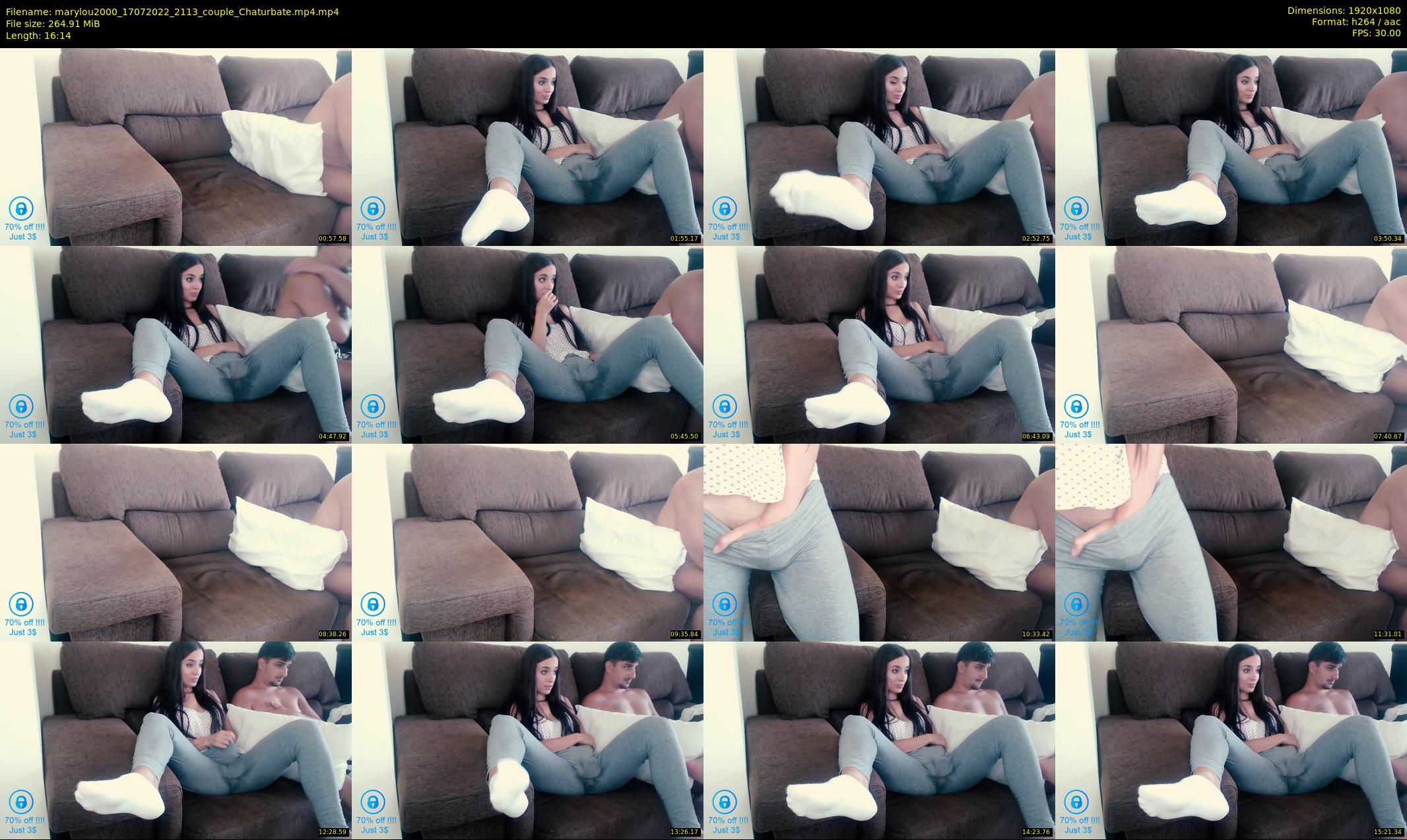 marylou2000 — 17 minute Chaturbate couple cam show recording, 1080p, Jul 17, 2022