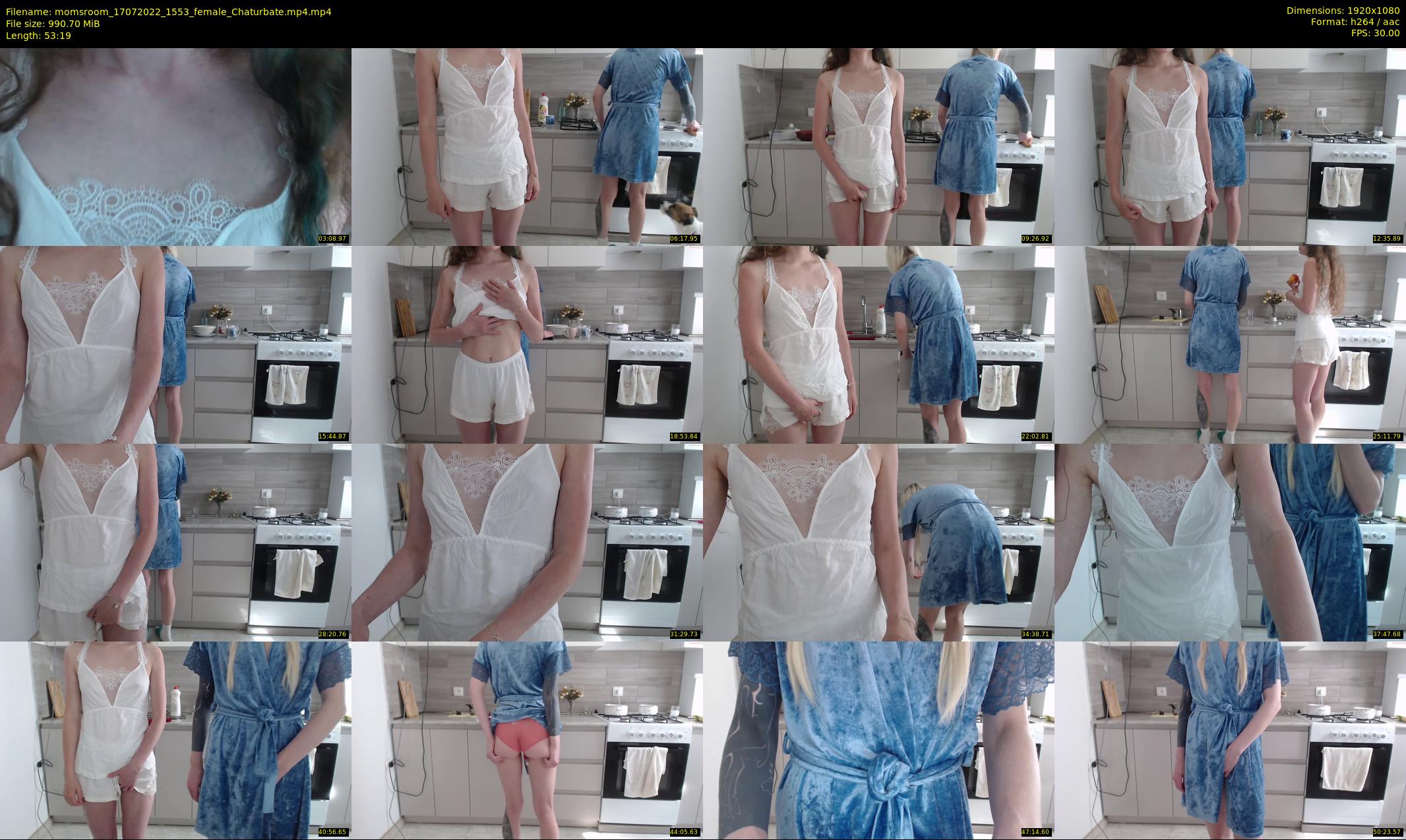 momsroom — 54 minute Chaturbate couple cam show recording, 1080p, Jul 17, 2022