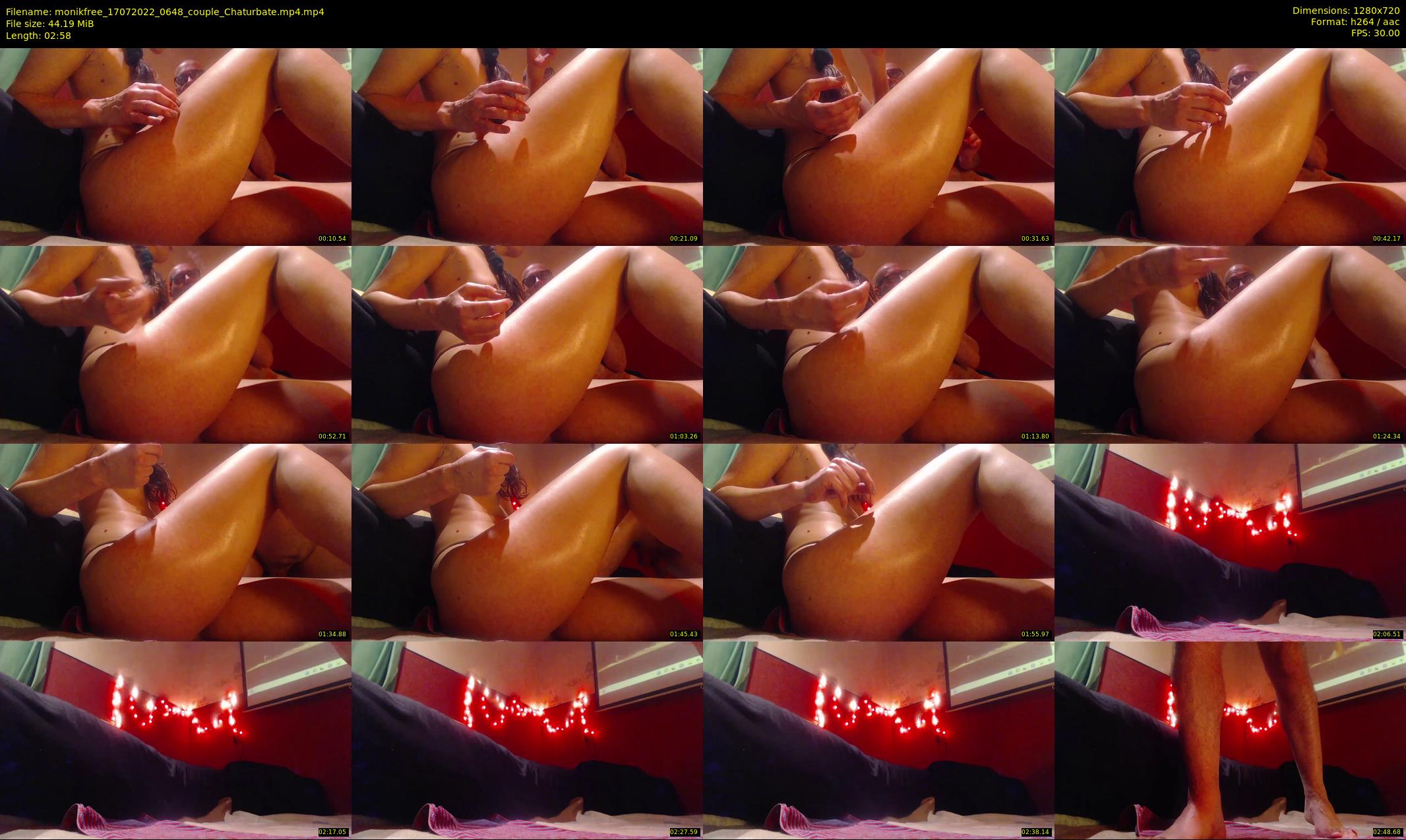 monikfree — 3 minute Chaturbate couple cam show recording, 720p, Jul 17, 2022