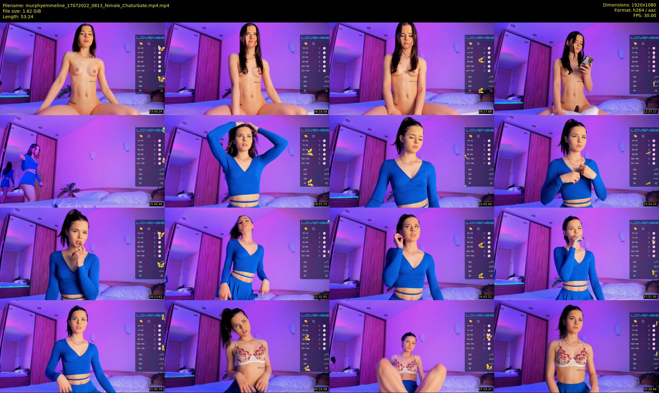 murphyemmeline — 54 minute Chaturbate female cam show recording, 1080p, Jul 17, 2022