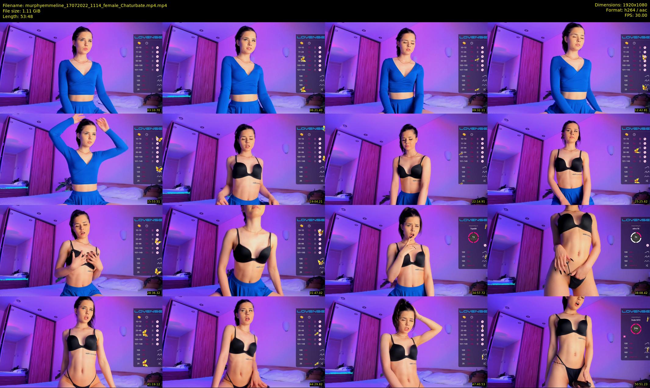 murphyemmeline — 54 minute Chaturbate female cam show recording, 1080p, Jul 17, 2022