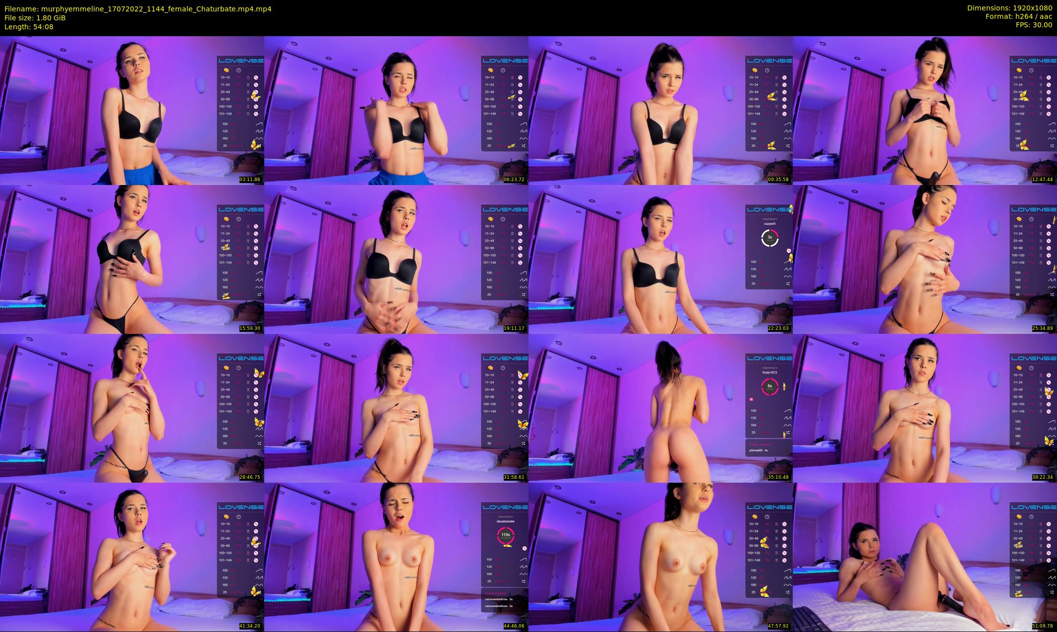 murphyemmeline — 55 minute Chaturbate female cam show recording, 1080p, Jul 17, 2022