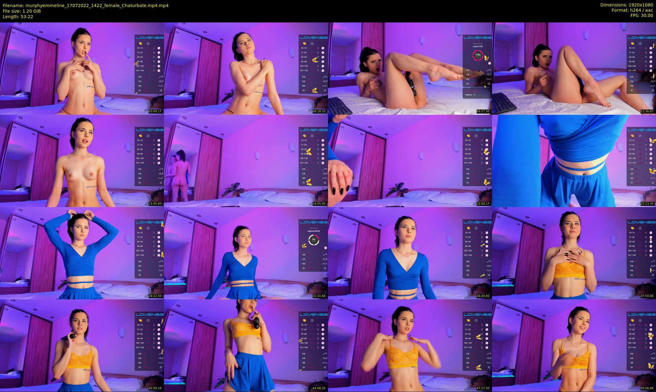 murphyemmeline — 54 minute Chaturbate female cam show recording, 1080p, Jul 17, 2022