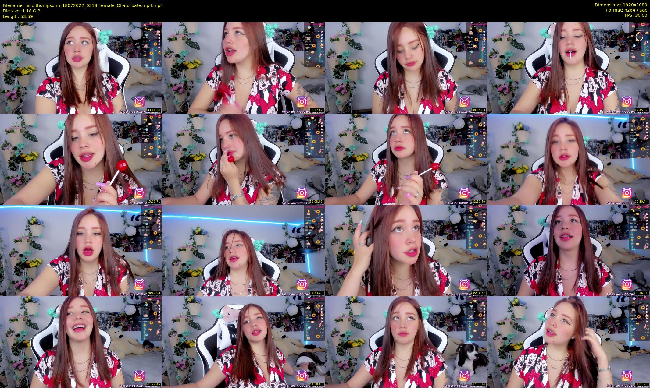 nicolthompsonn — 54 minute Chaturbate female cam show recording, 1080p, Jul 18, 2022