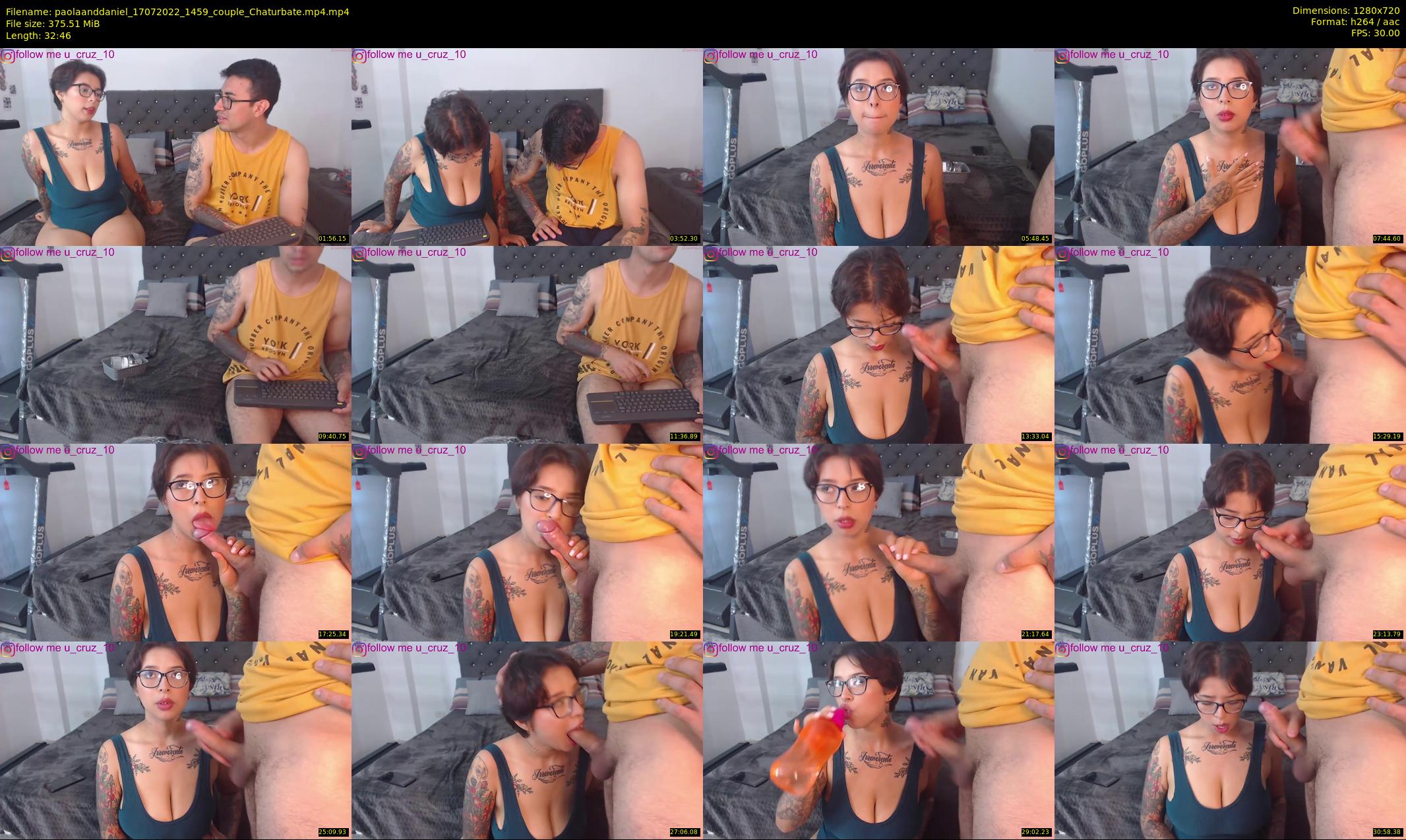 paolaanddaniel — 33 minute Chaturbate couple cam show recording, 720p, Jul 17, 2022