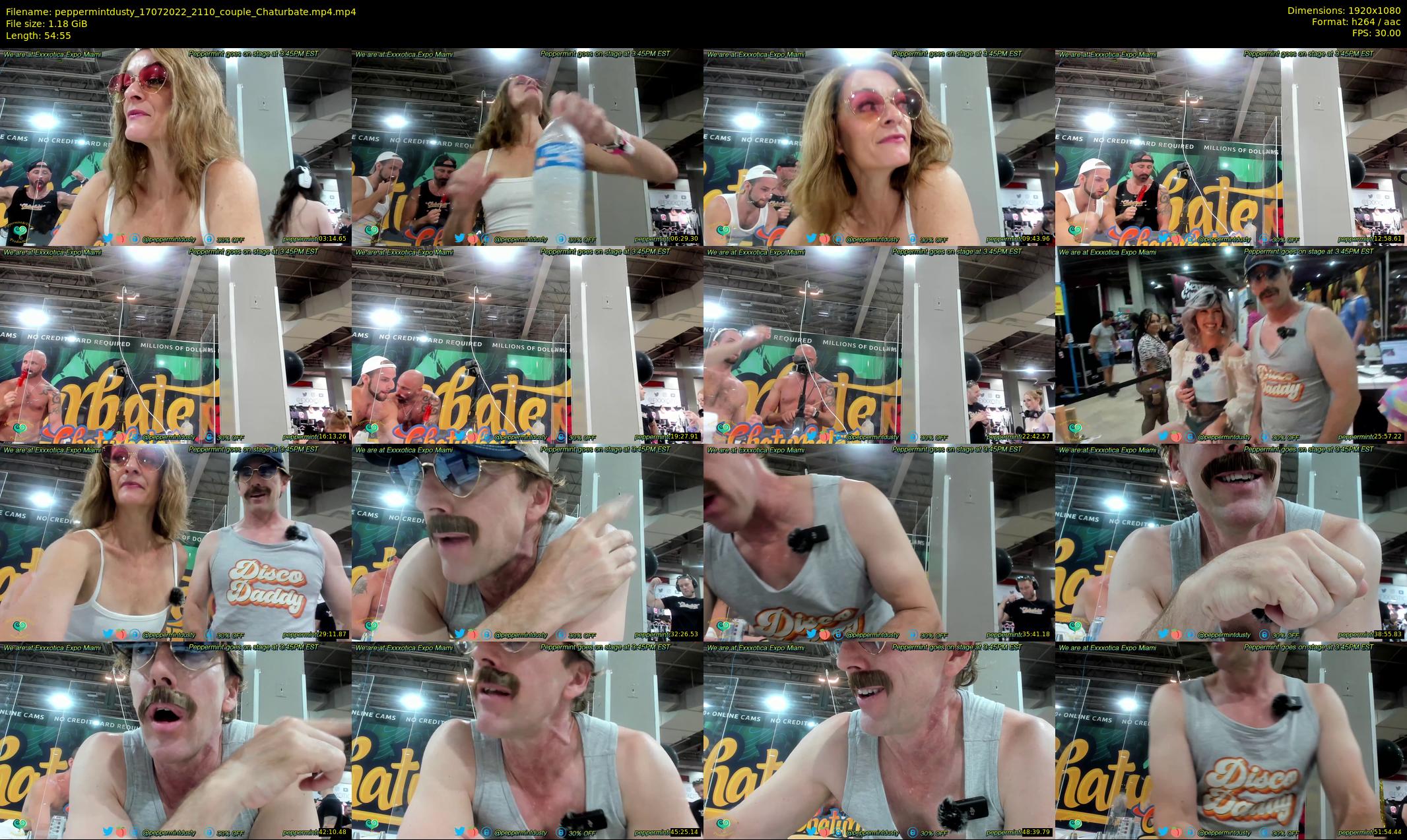peppermintdusty — 55 minute Chaturbate couple cam show recording, 1080p, Jul 17, 2022