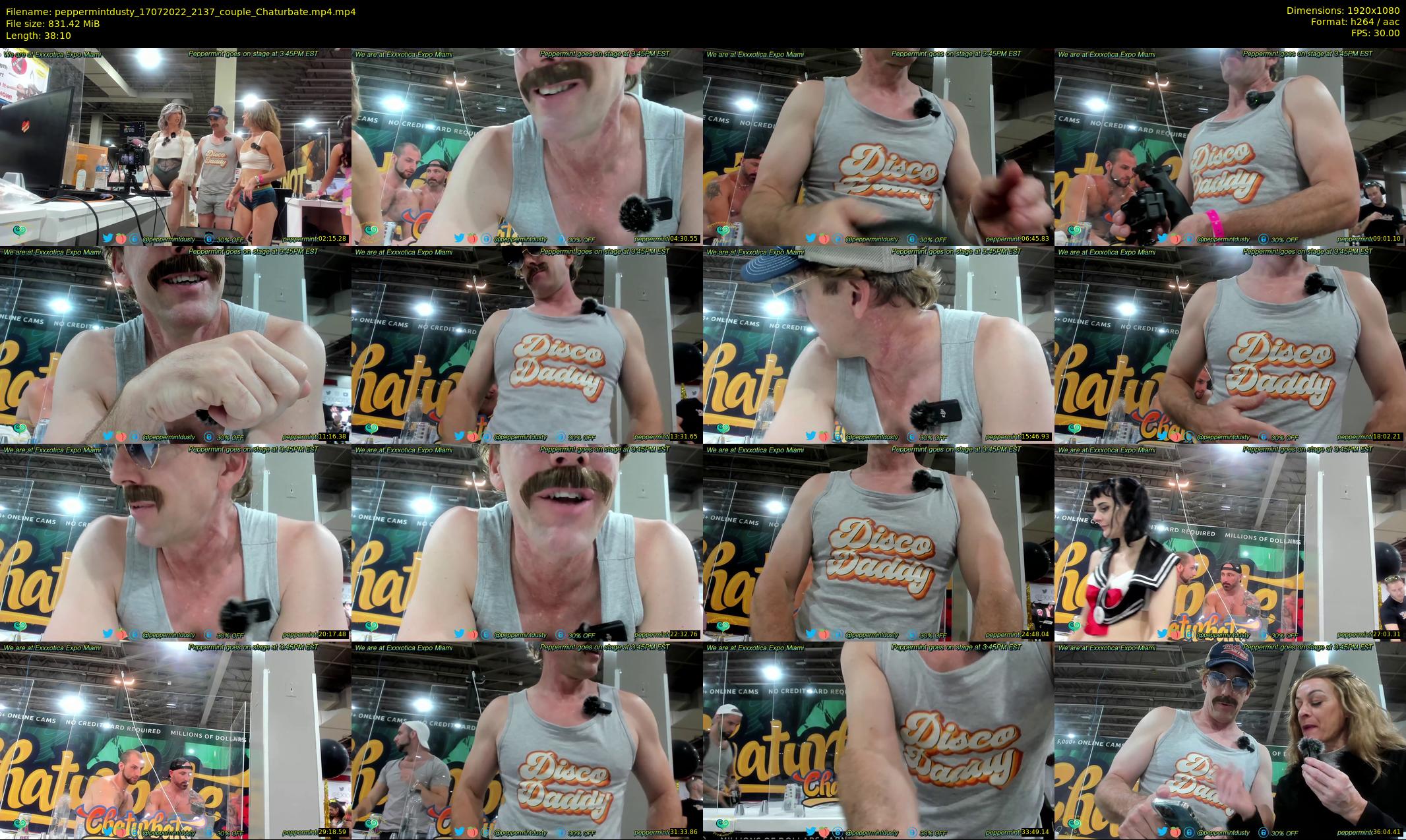 peppermintdusty — 39 minute Chaturbate couple cam show recording, 1080p, Jul 17, 2022