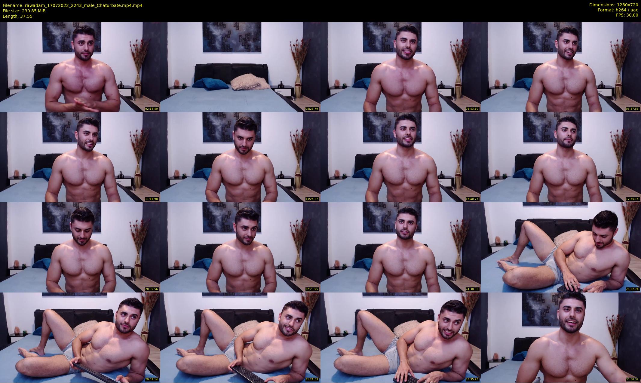 rawadam — 38 minute Chaturbate male cam show recording, 720p, Jul 17, 2022
