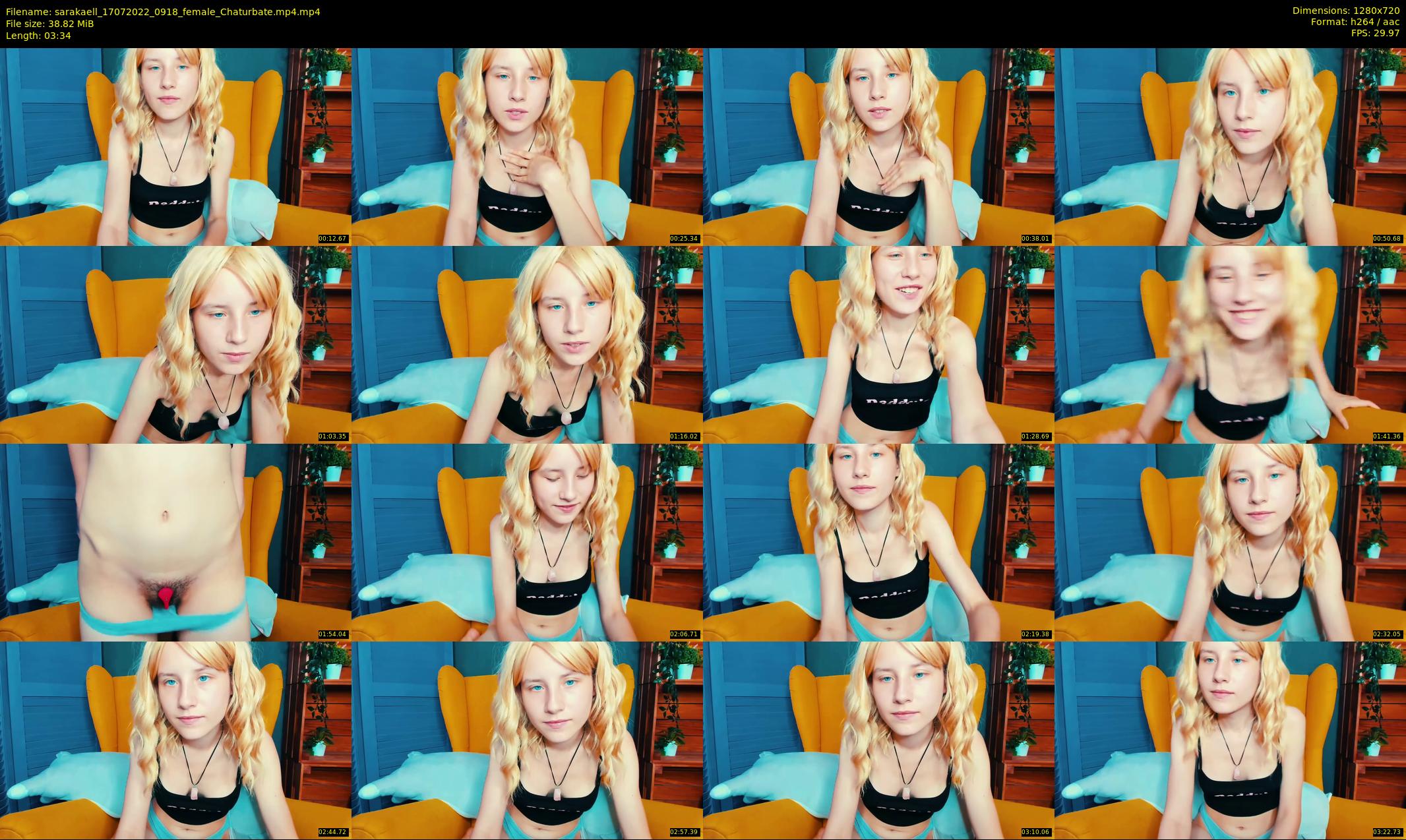 sarakaell — 4 minute Chaturbate female cam show recording, 720p, Jul 17, 2022