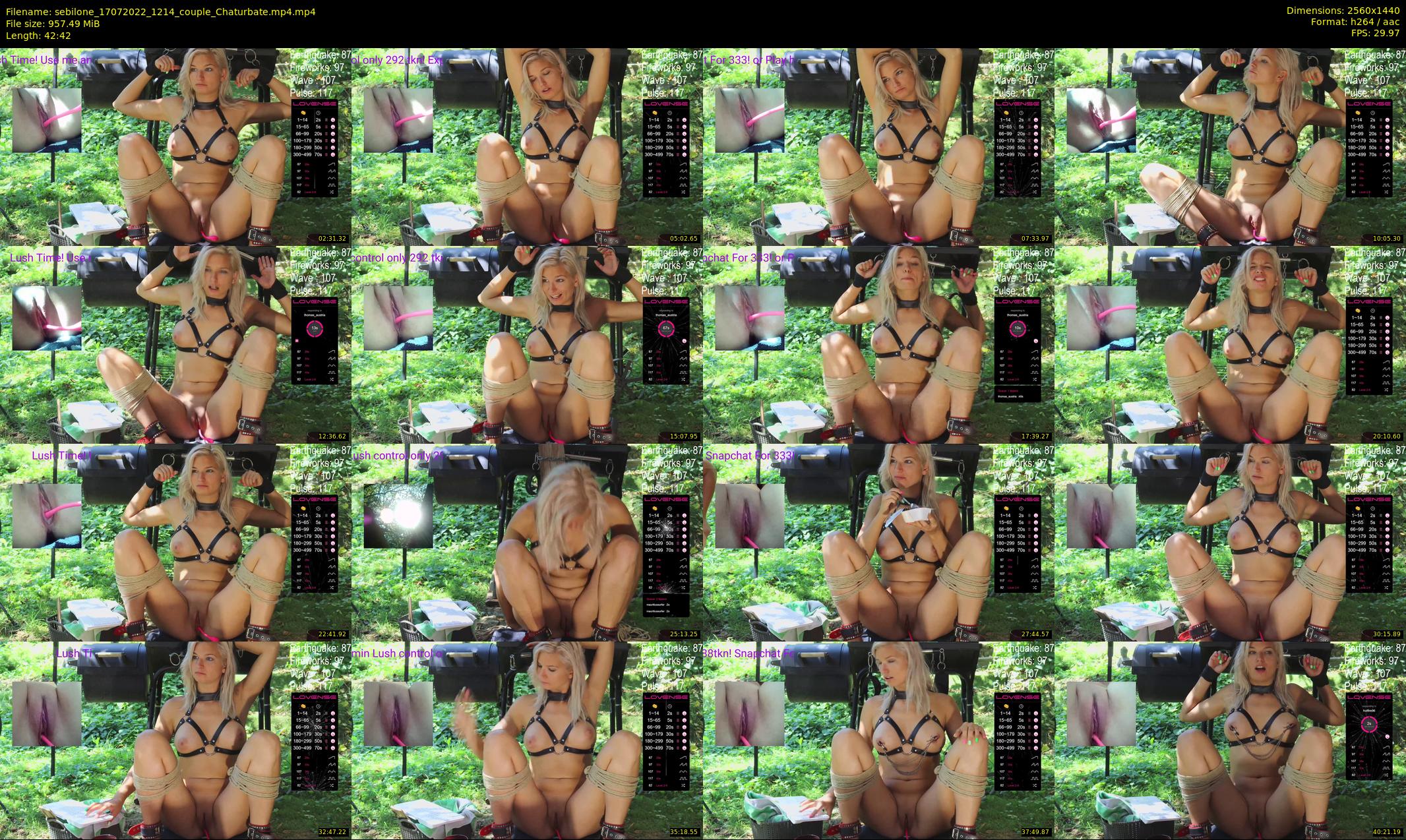 sebilone — 43 minute Chaturbate couple cam show recording, 1080p, Jul 17, 2022