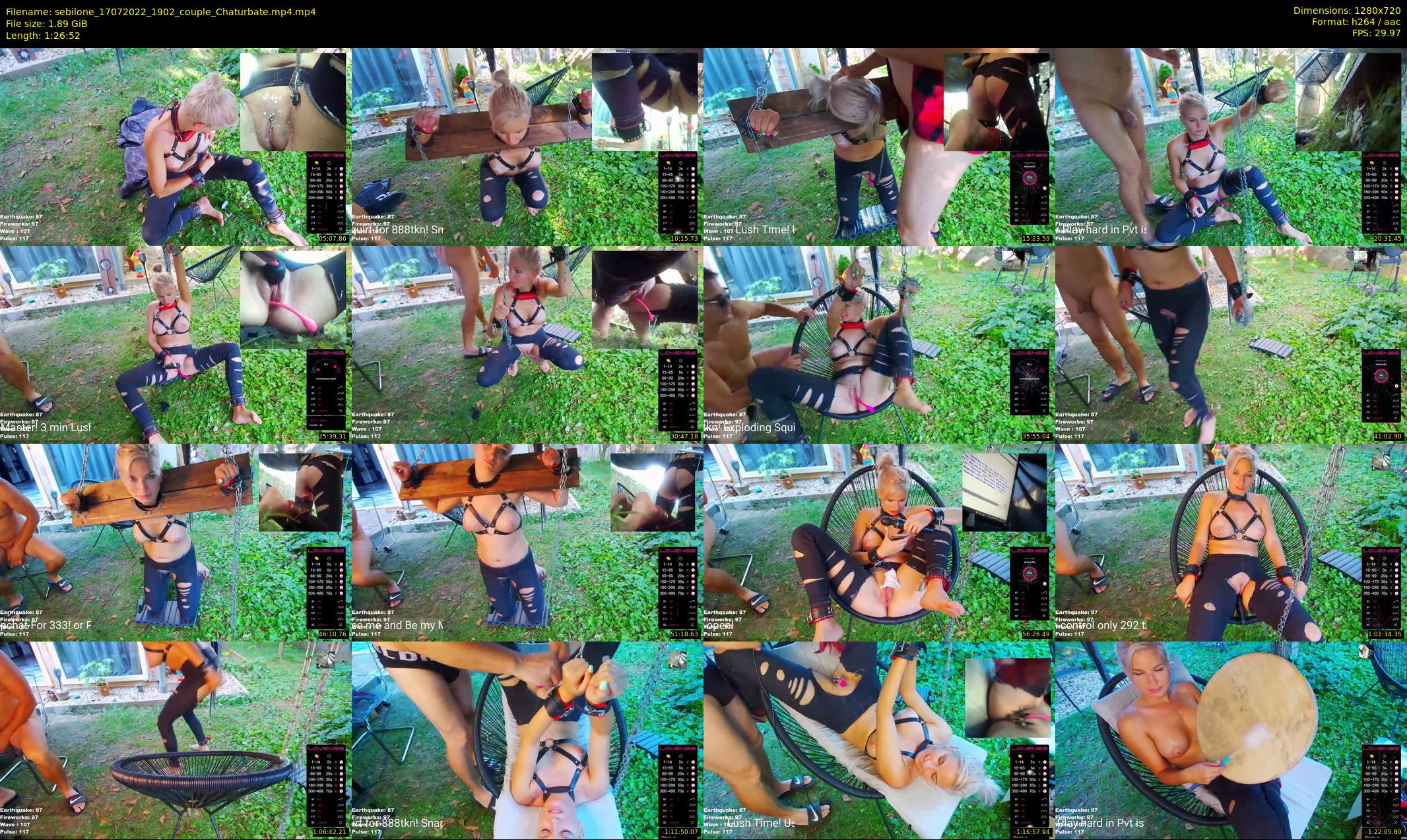 sebilone — 87 minute Chaturbate couple cam show recording, 720p, Jul 17, 2022