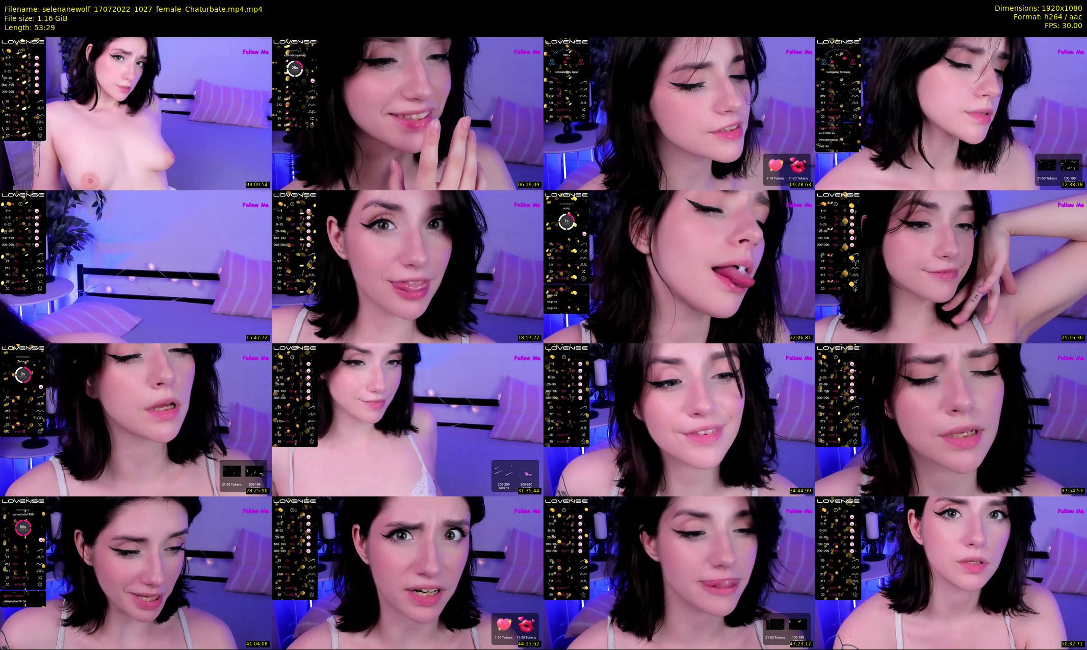 selenanewolf — 54 minute Chaturbate couple cam show recording, 1080p, Jul 17, 2022