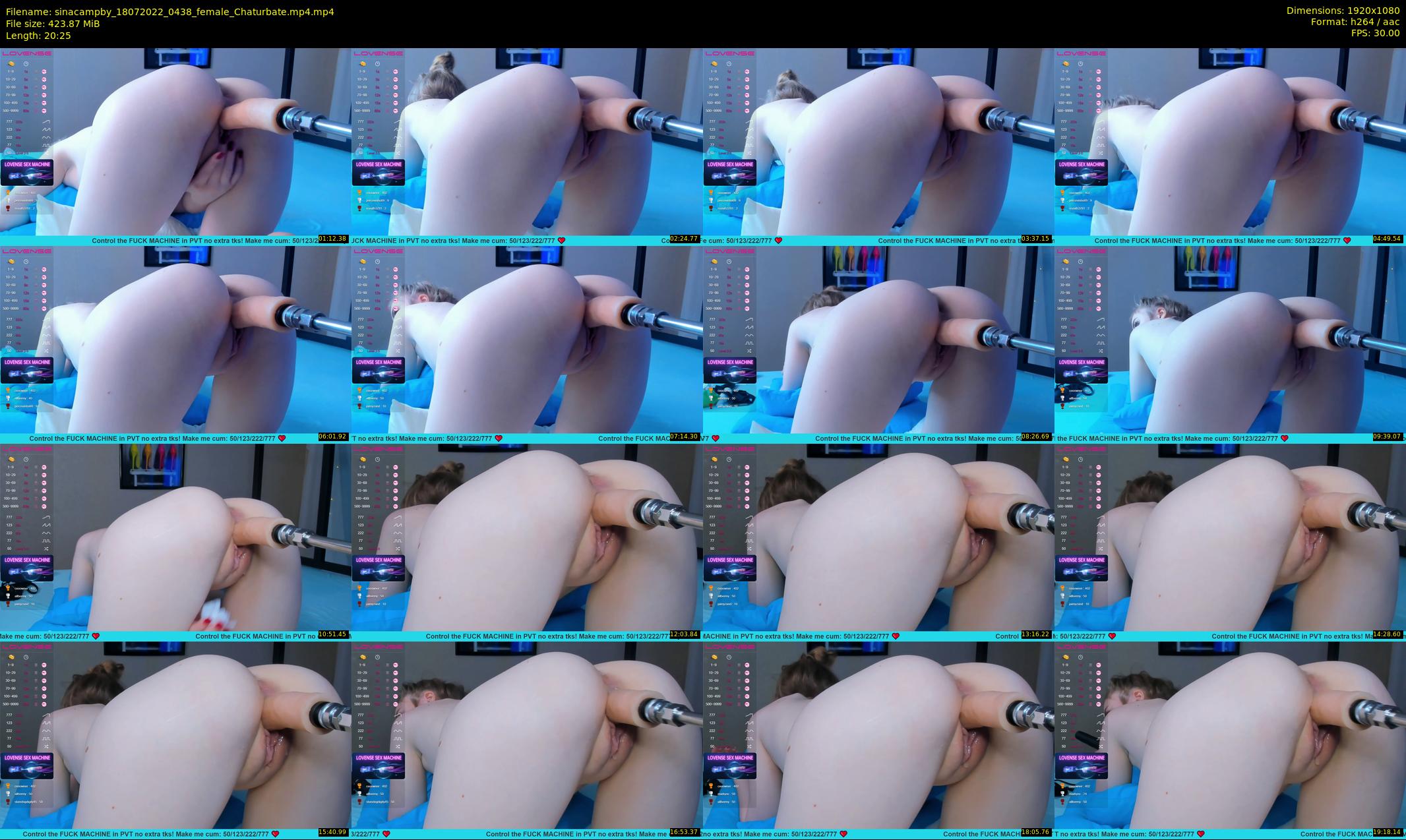 sinacampby — 21 minute Chaturbate couple cam show recording, 1080p, Jul 18, 2022
