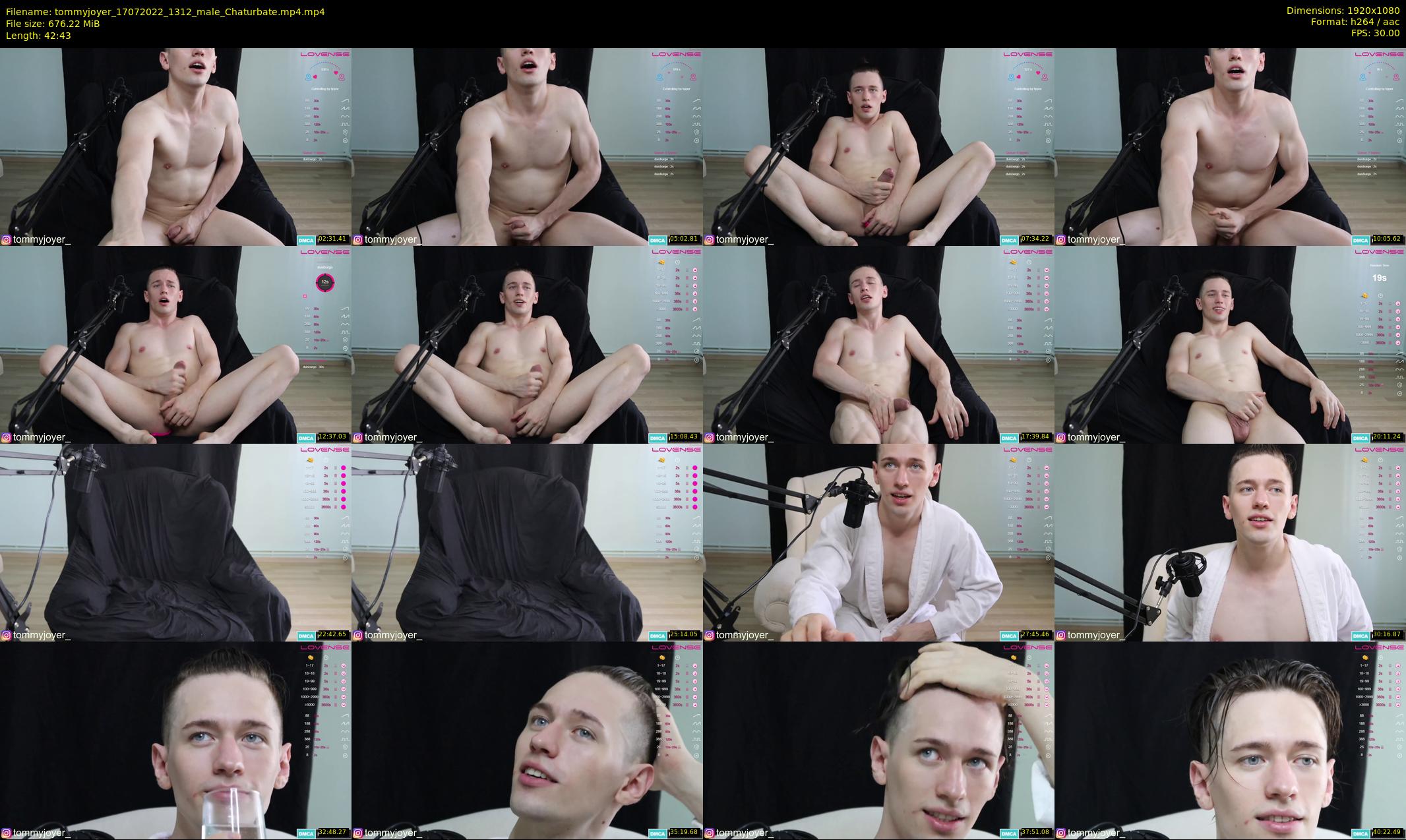 tommyjoyer — 43 minute Chaturbate male cam show recording, 1080p, Jul 17, 2022