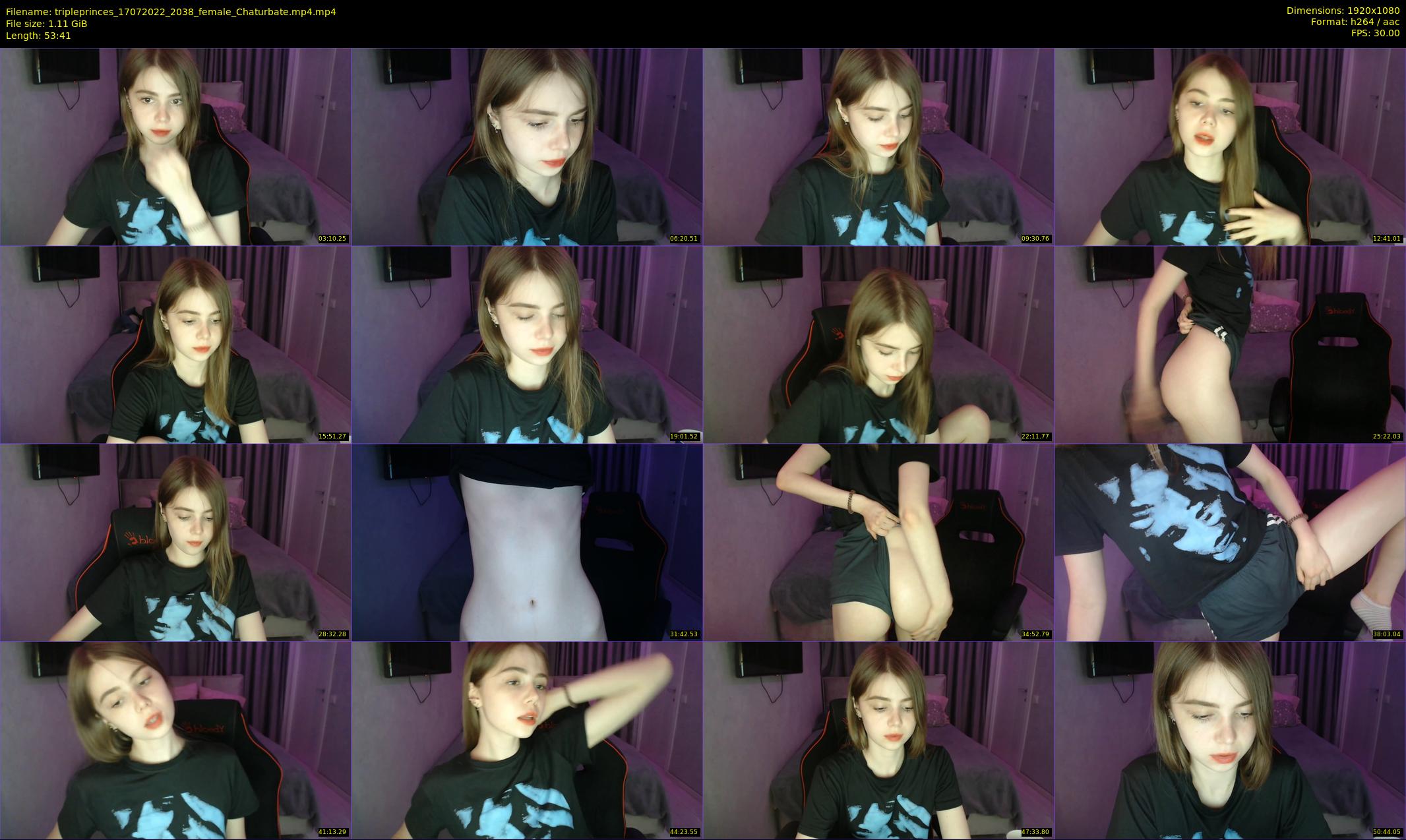 tripleprinces — 54 minute Chaturbate female cam show recording, 1080p, Jul 17, 2022