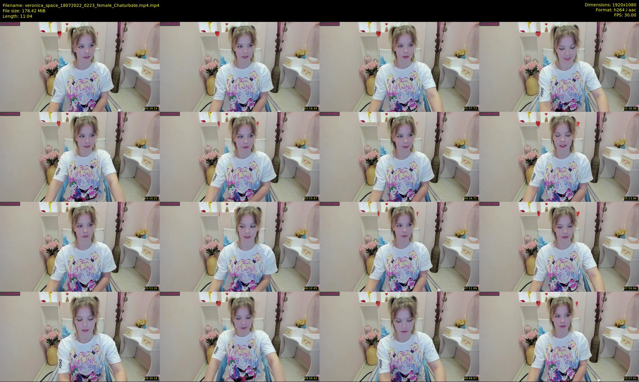 veronica_space — 12 minute Chaturbate female cam show recording, 1080p, Jul 18, 2022