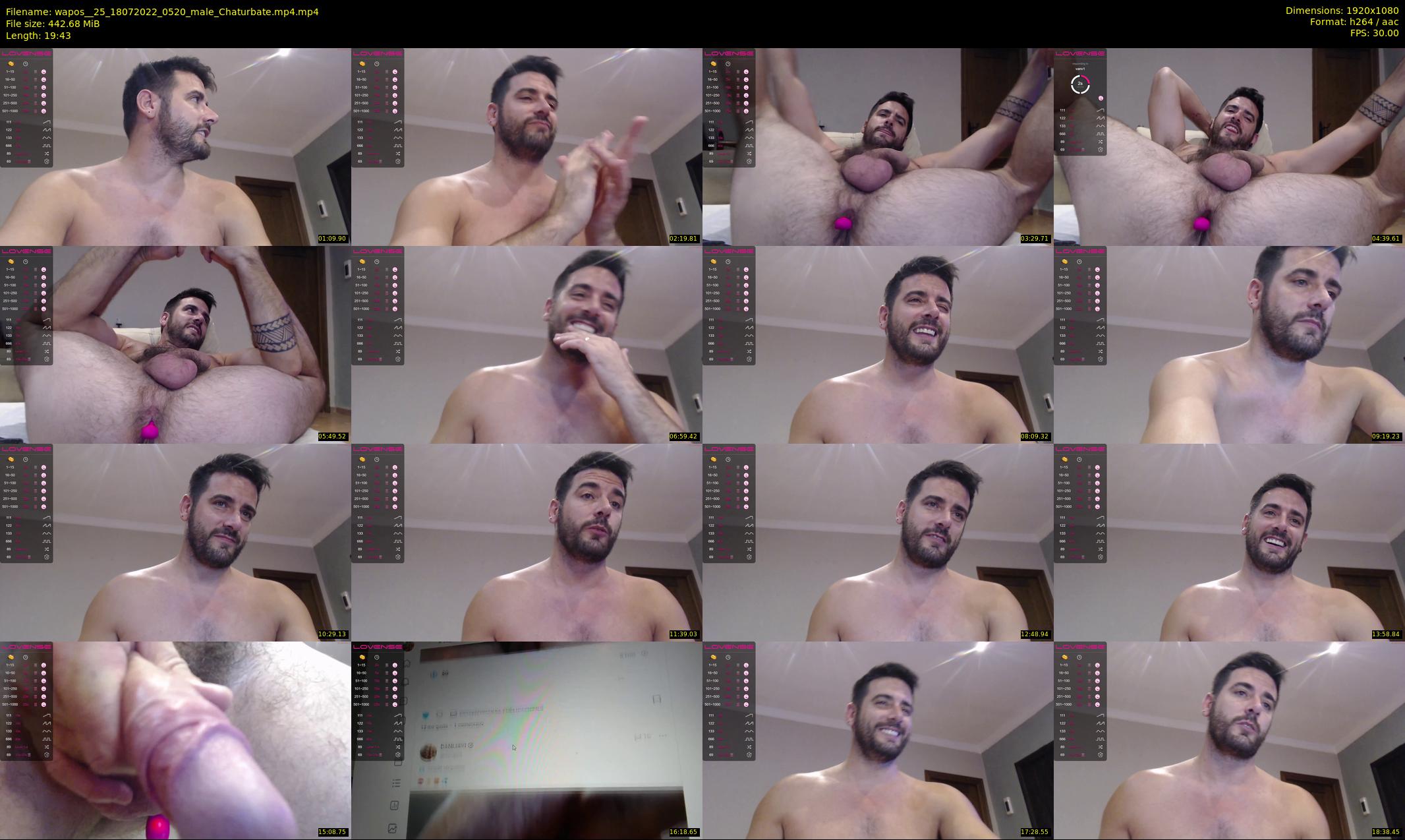 wapos__25 — 20 minute Chaturbate male cam show recording, 1080p, Jul 18, 2022