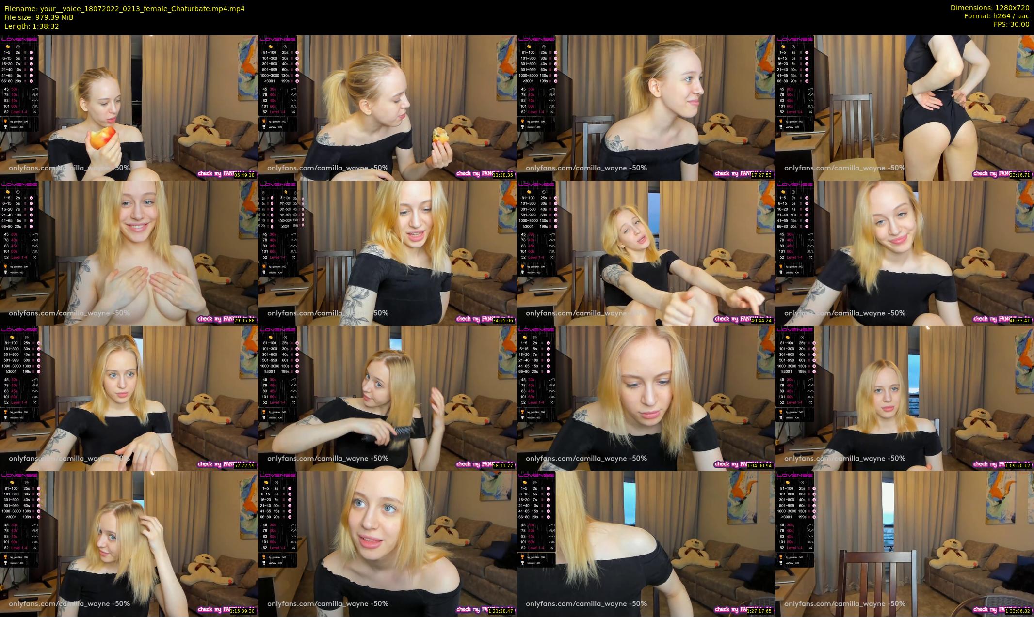 your__voice — 99 minute Chaturbate female cam show recording, 720p, Jul 18, 2022