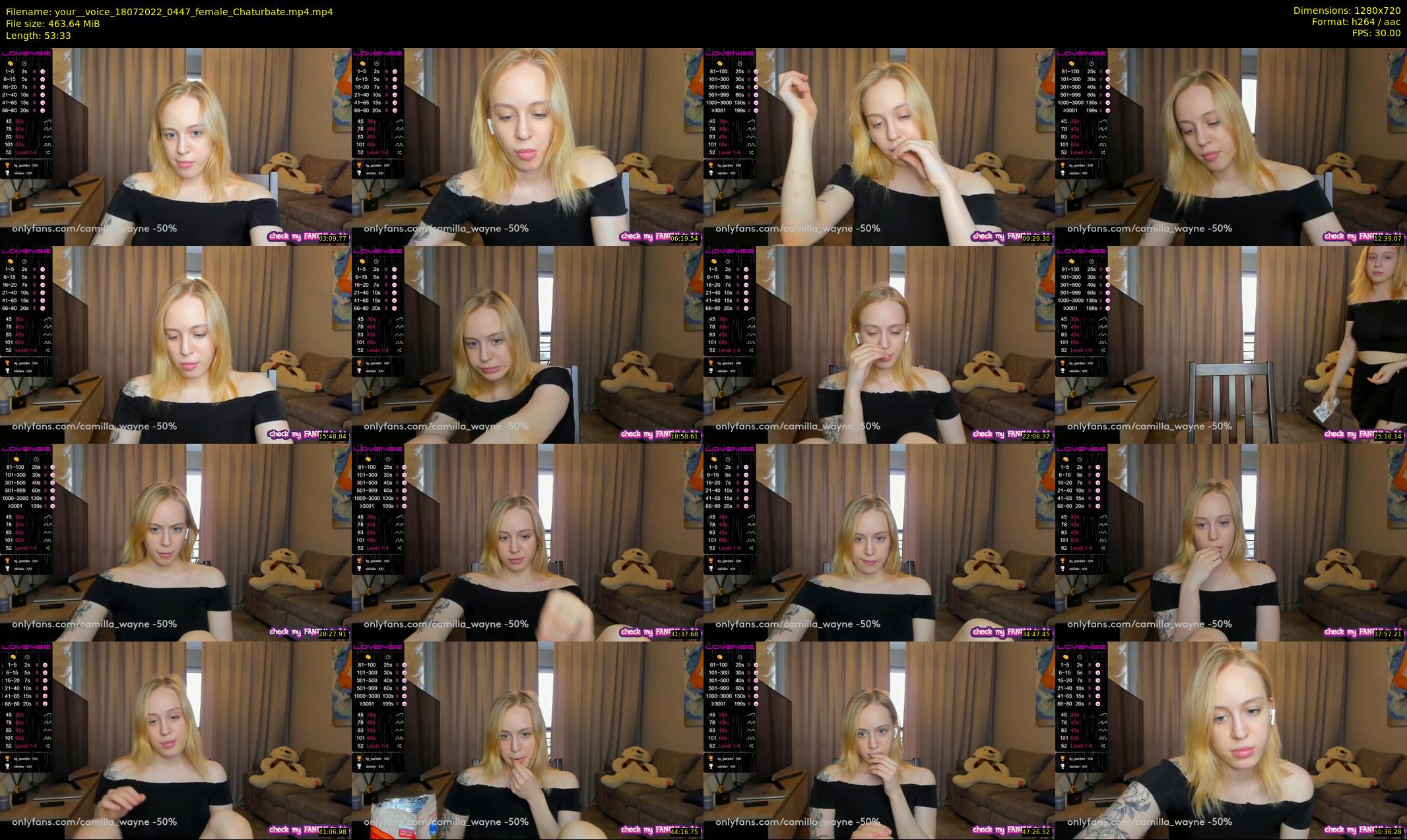 your__voice — 54 minute Chaturbate female cam show recording, 720p, Jul 18, 2022